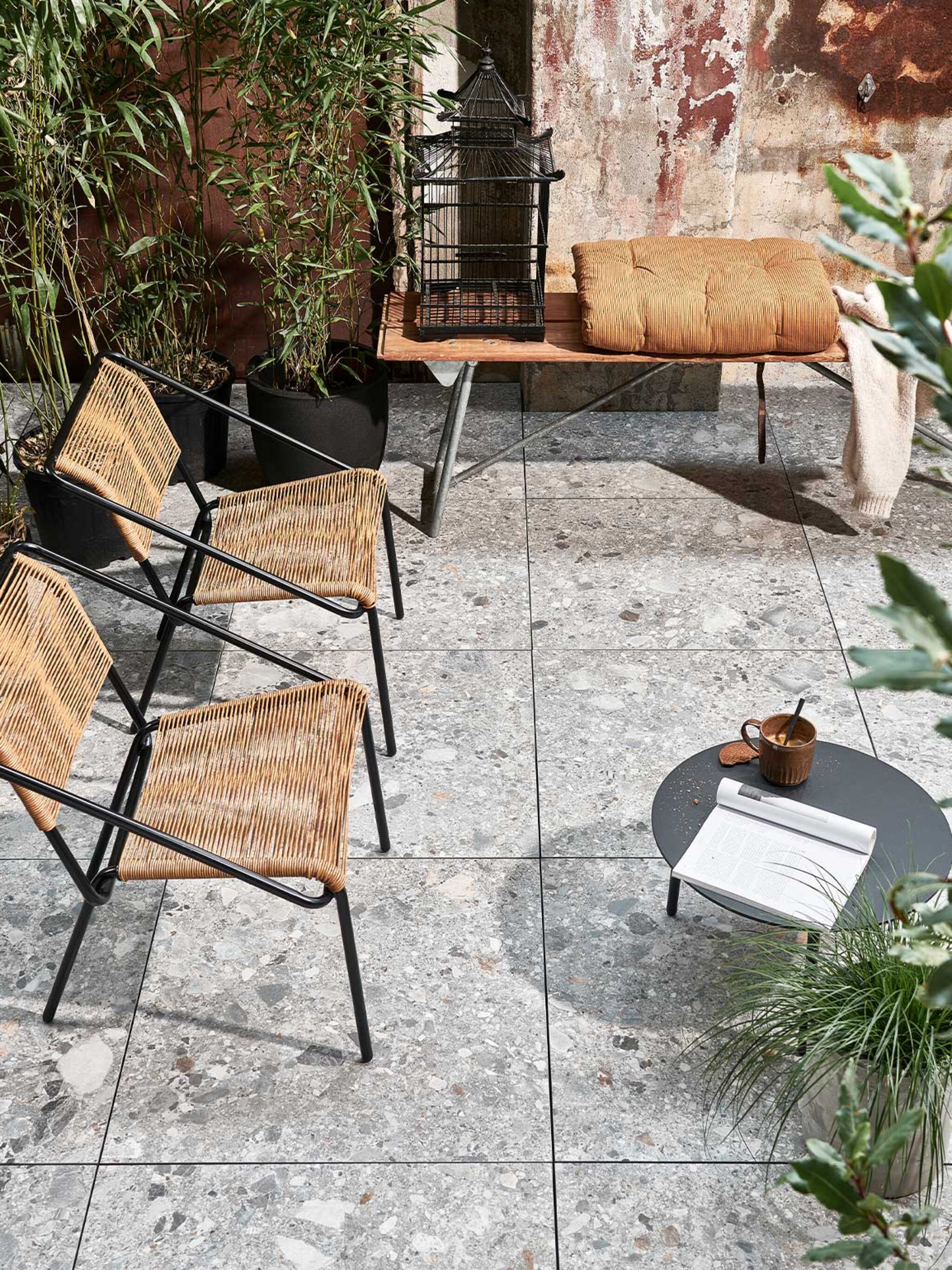 klein maar o zo fijn inspiratie voor het inrichten van een patio