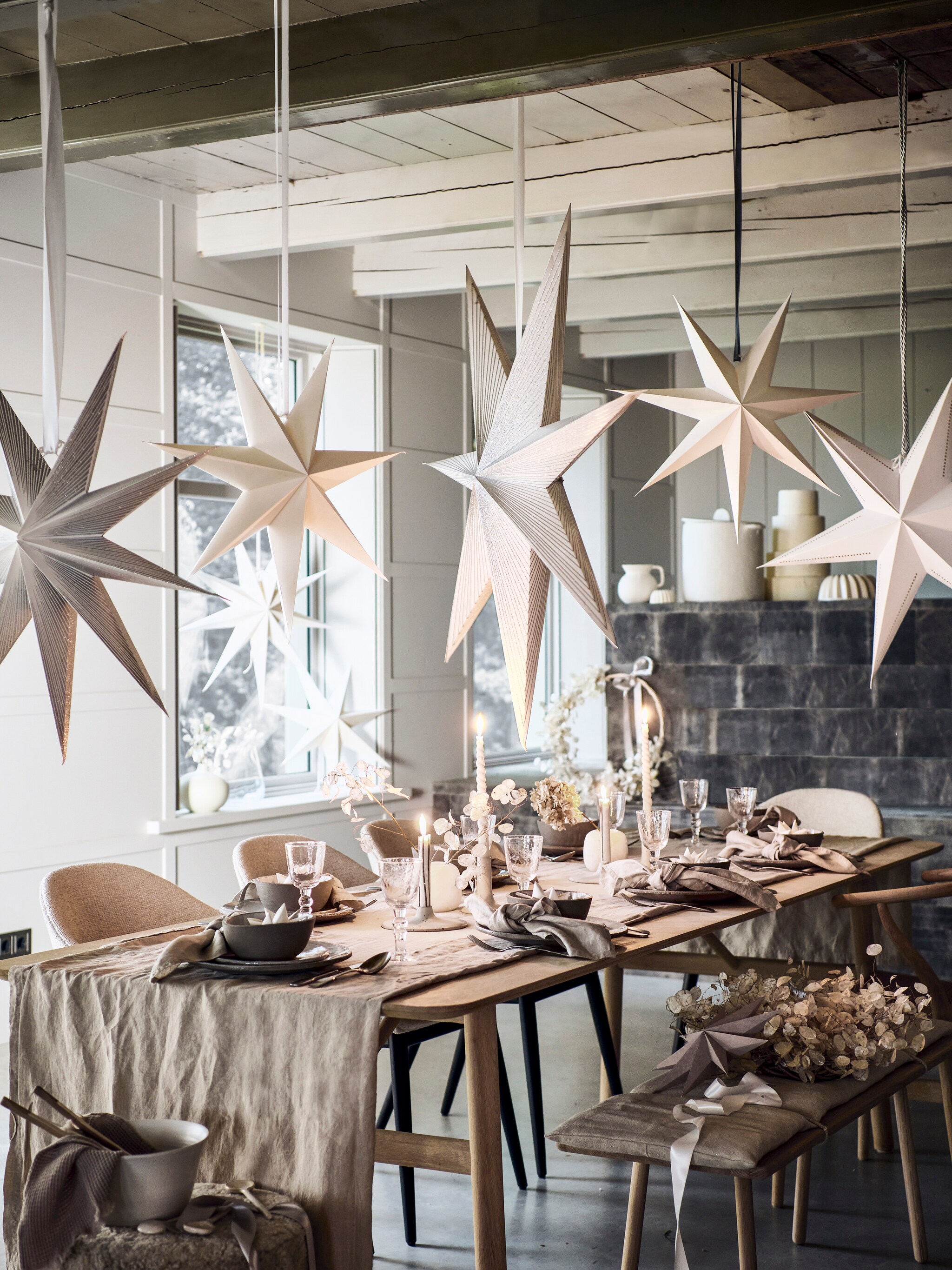 kersttafel stylen in 4 woonstijlen