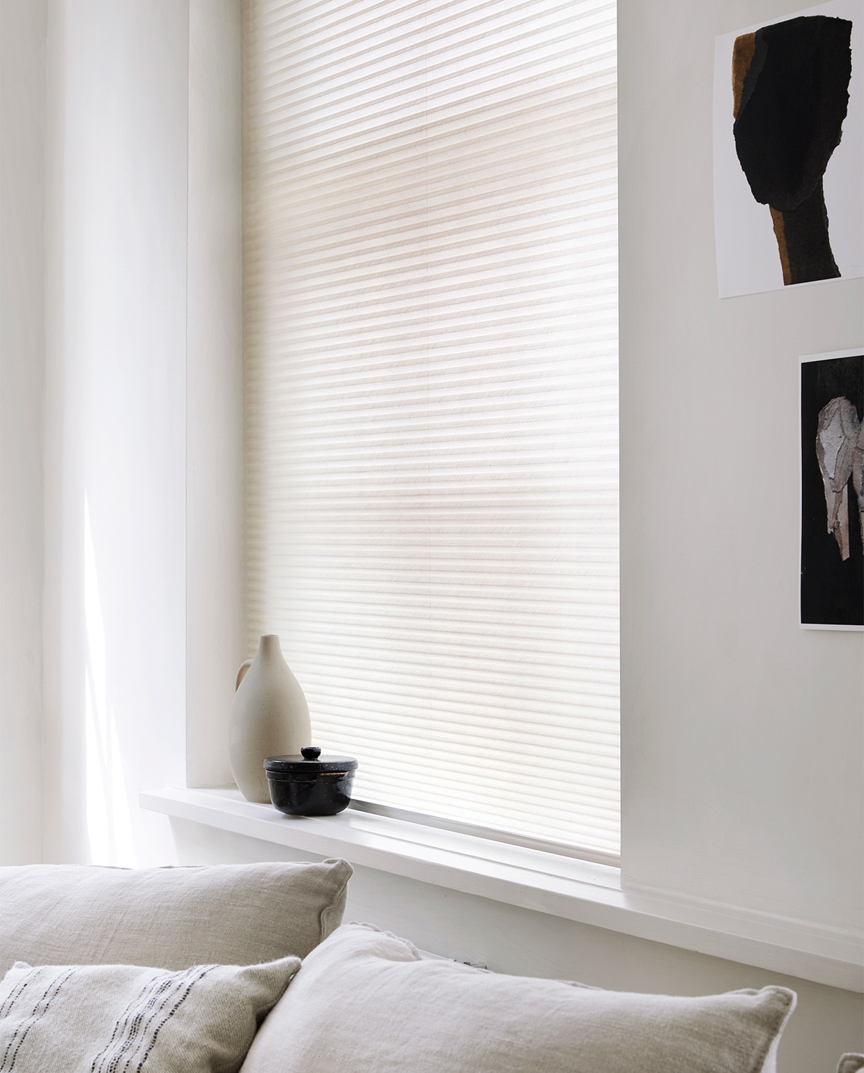 Lichtdoorlatend plisségordijn op maat in kleur Linnenbeige (18074) vanaf € 204,39.