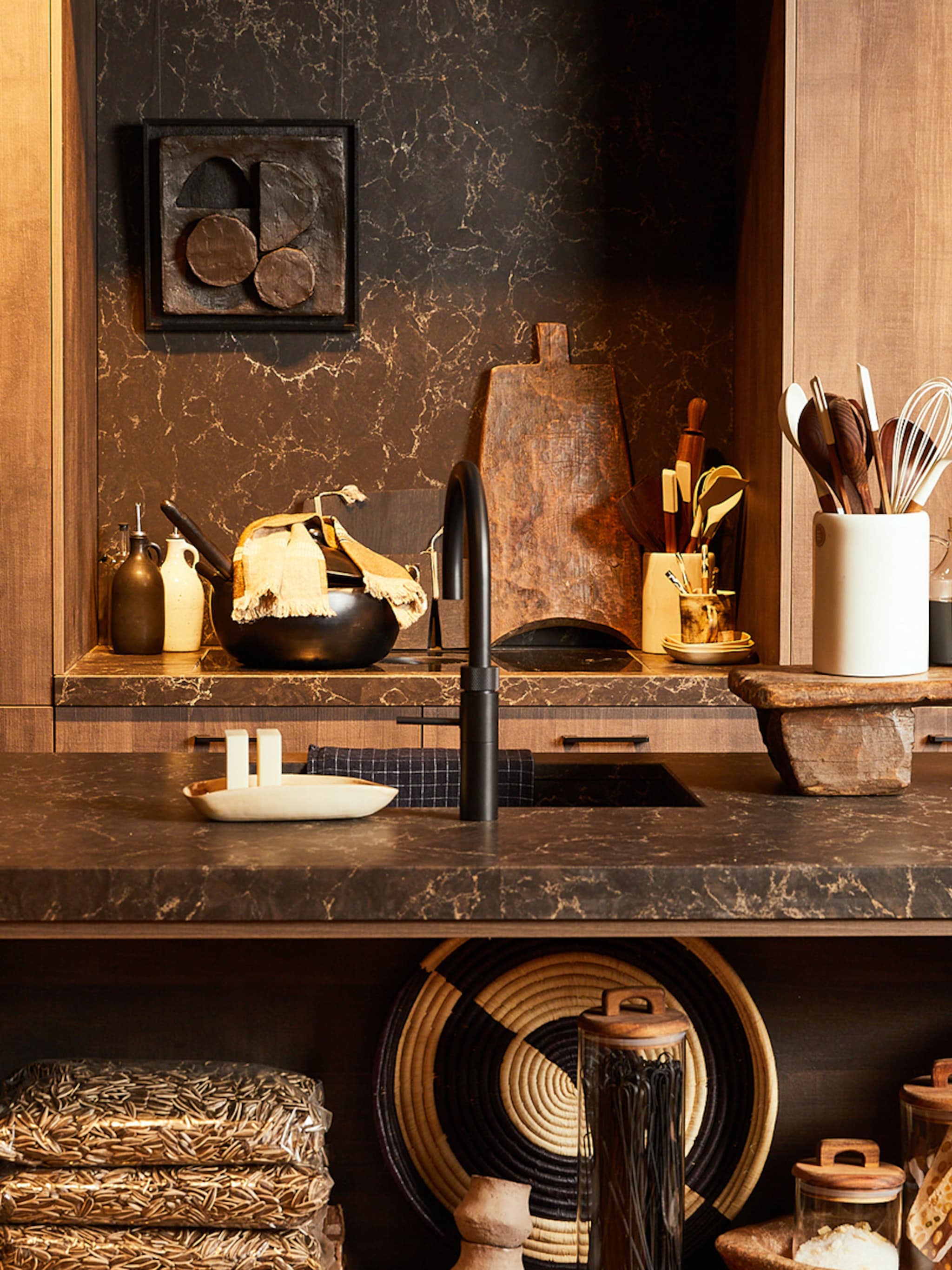 dit zijn alle producten uit de keuken van het travel loft huis van liza