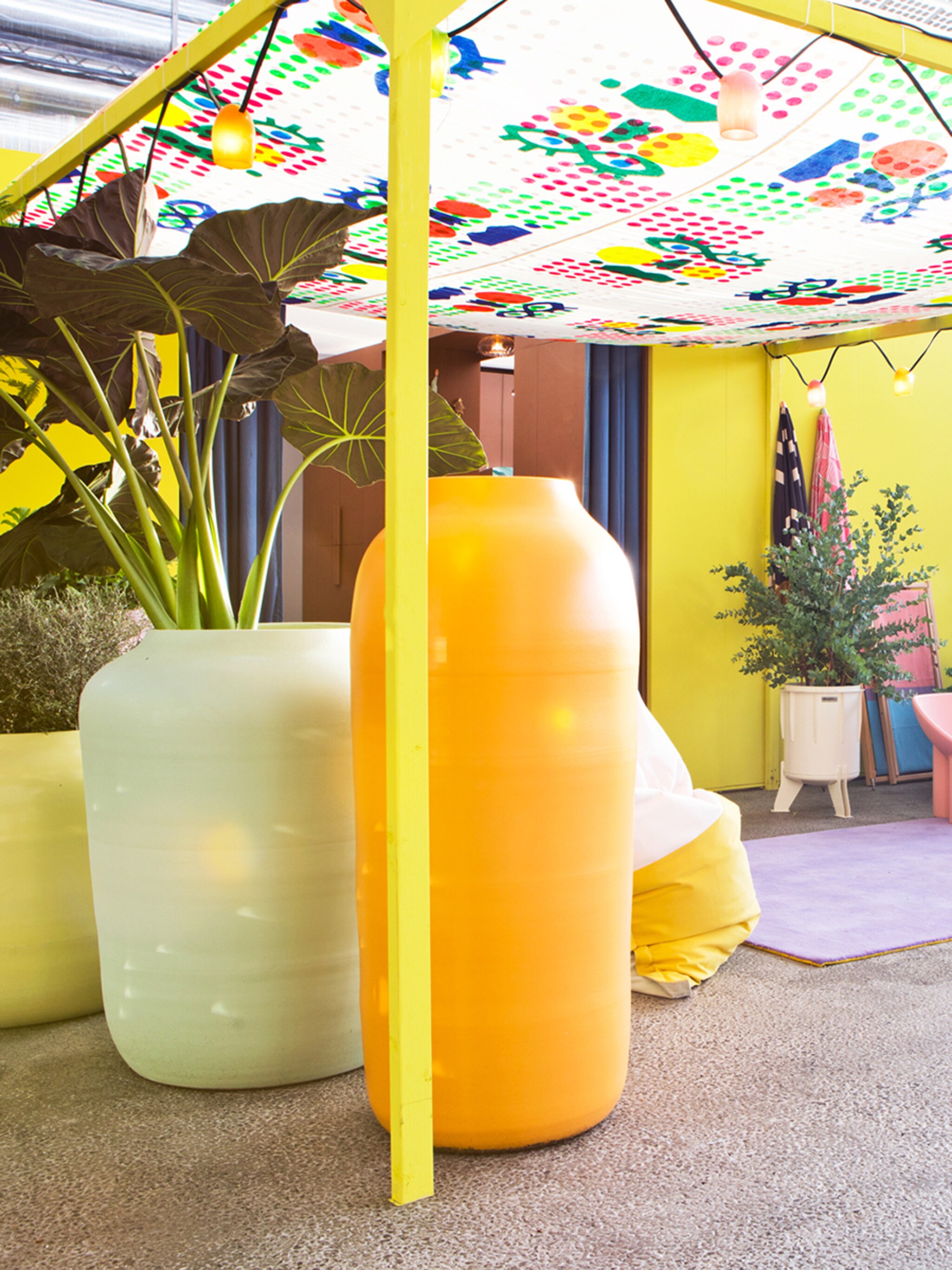 dit zijn alle producten uit de tuinkamer bij het color vibe huis van marianne