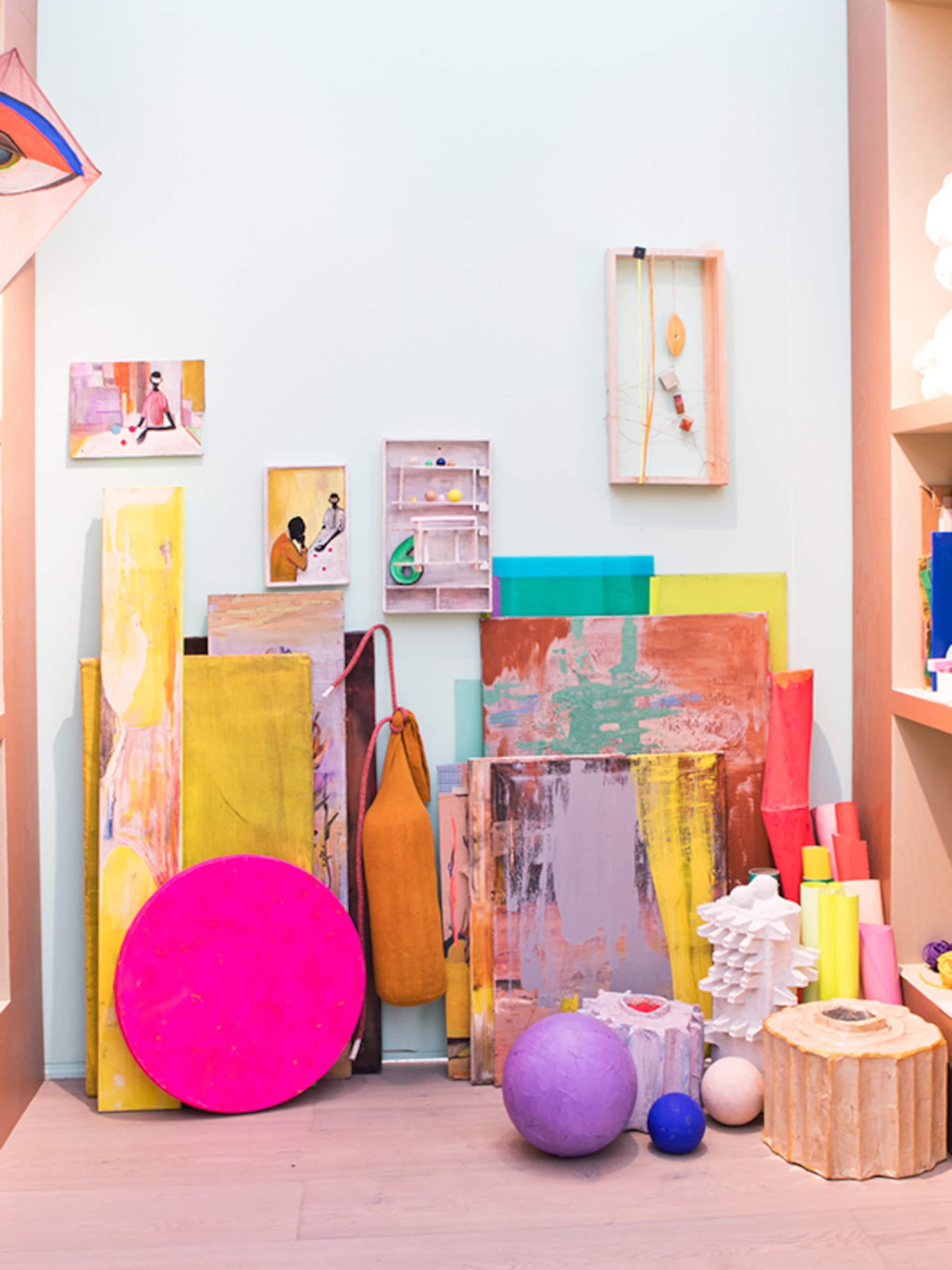 dit zijn alle producten uit het atelier en de hal van het color vibe huis van marianne