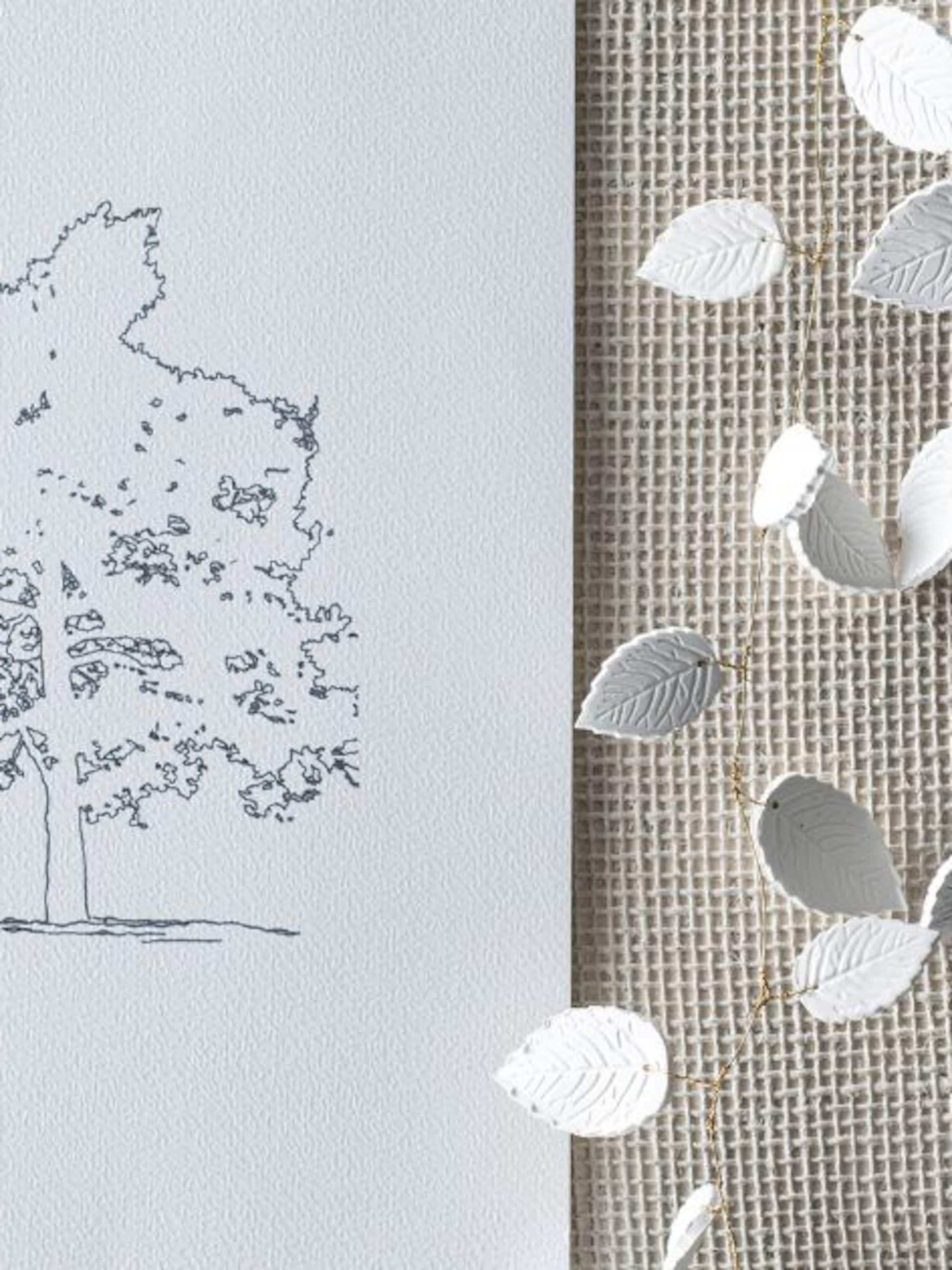 do it yourself een speelse slinger van kleibladeren