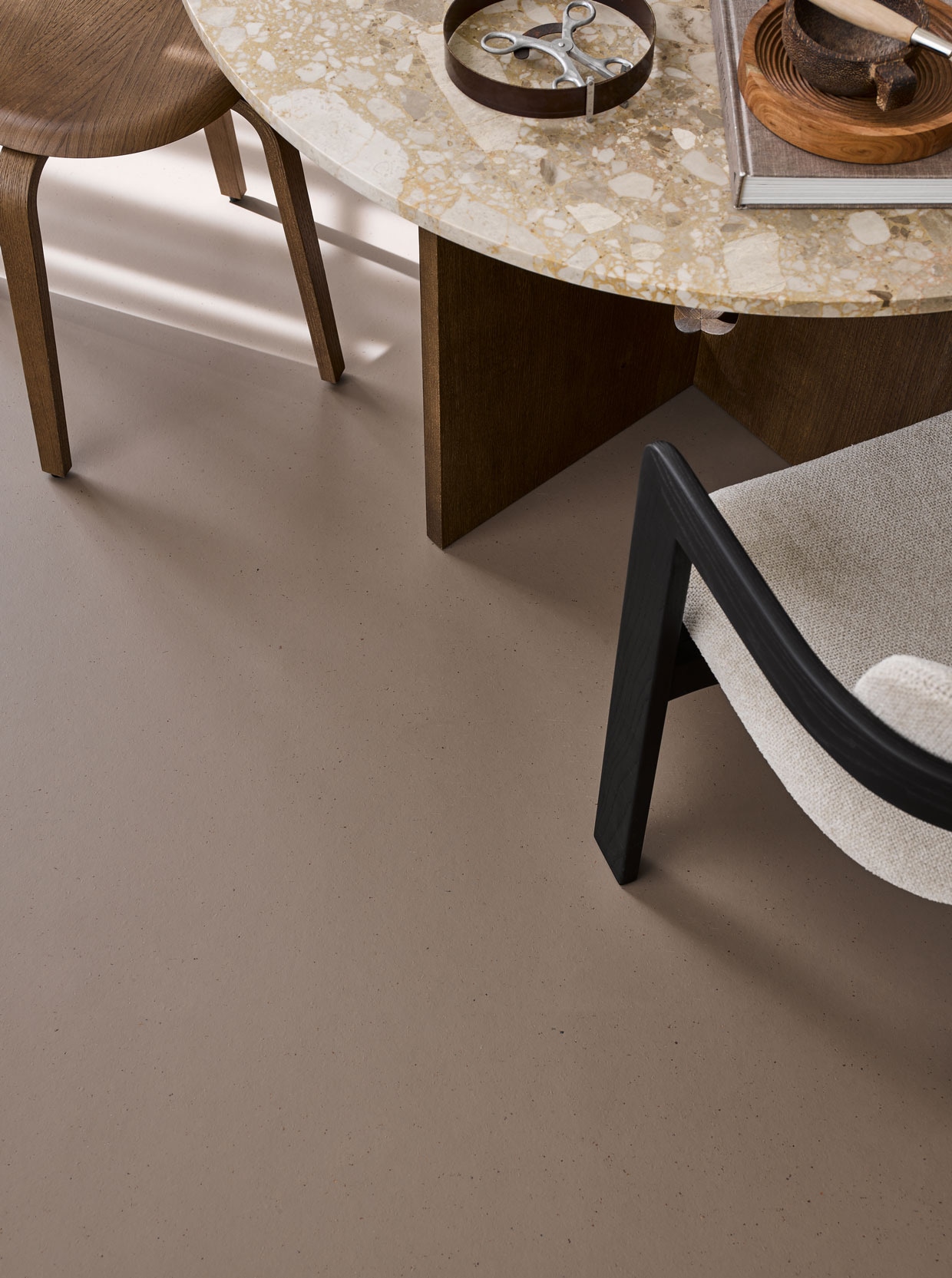 Marmoleum vloer kleur Leem, per m² € 48