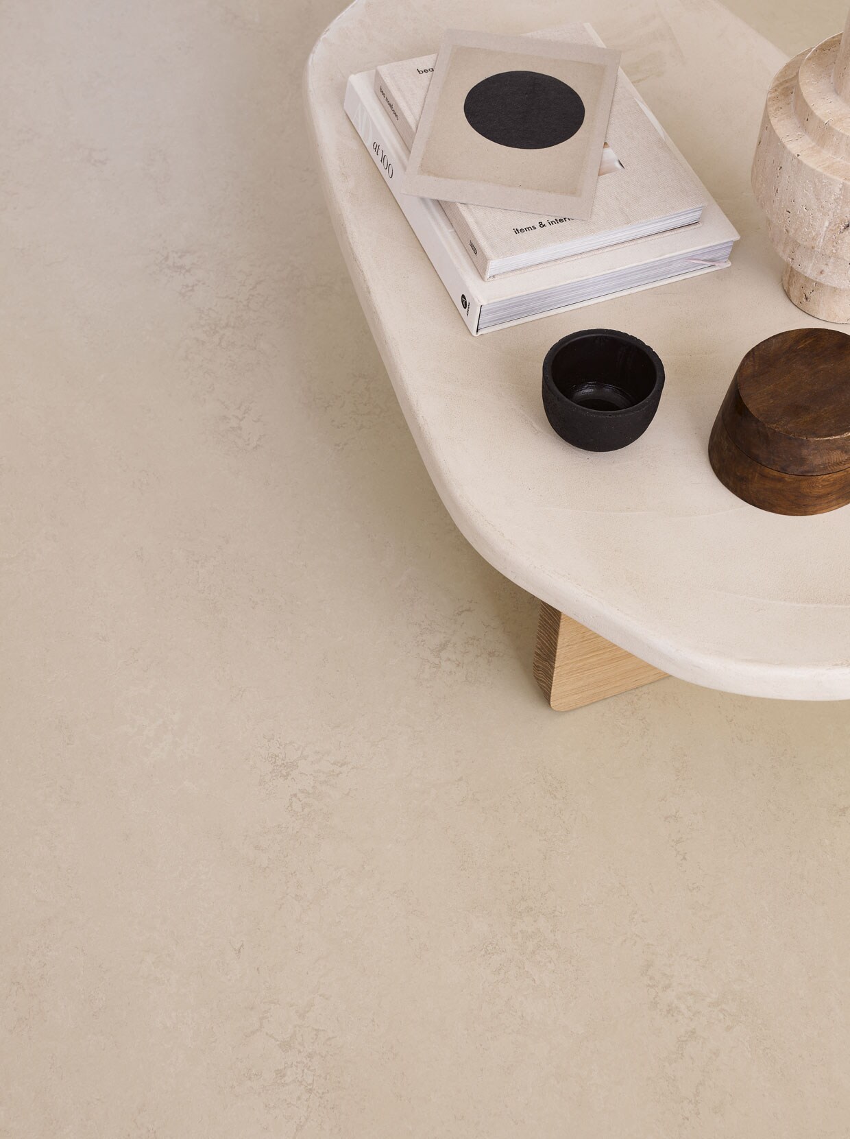 Marmoleum vloer kleur Zand, per m² € 48