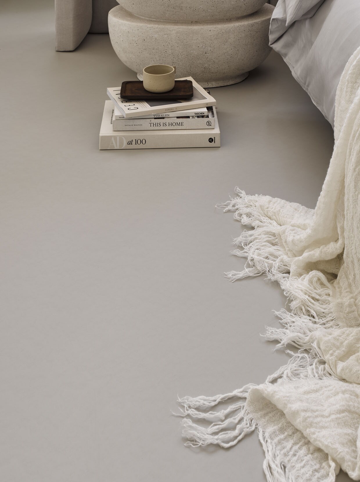 Marmoleum vloer kleur Zilver, per m² € 48