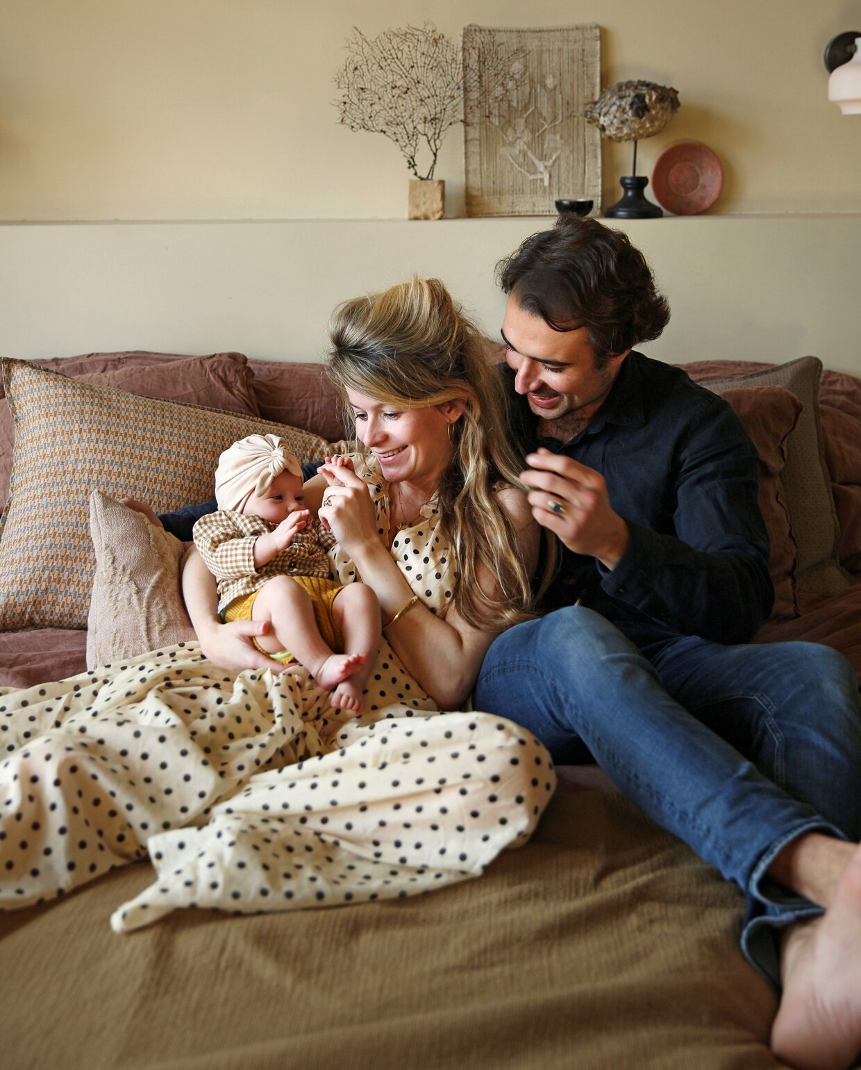 Liza en Thomas met dochter Feija