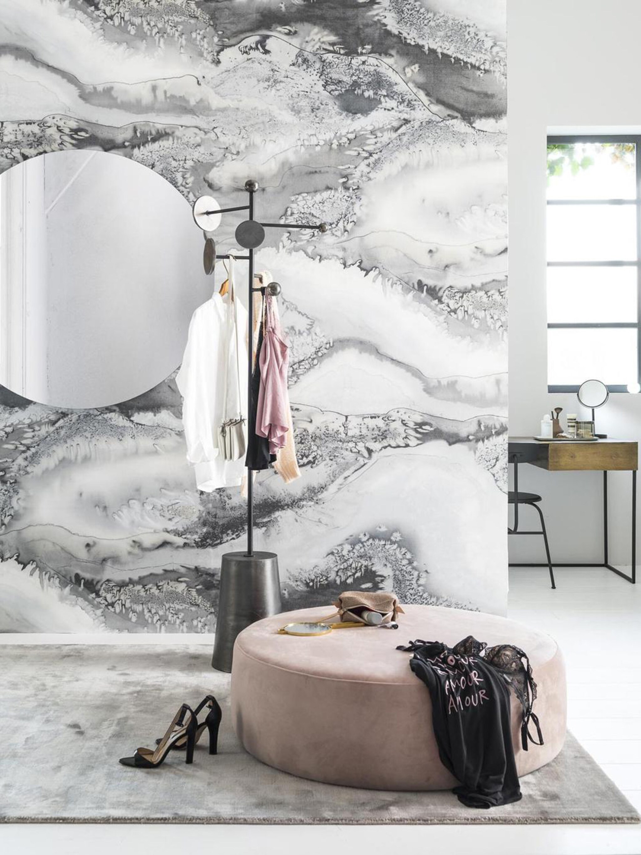 diy meubels opknappen met marmerlook folie