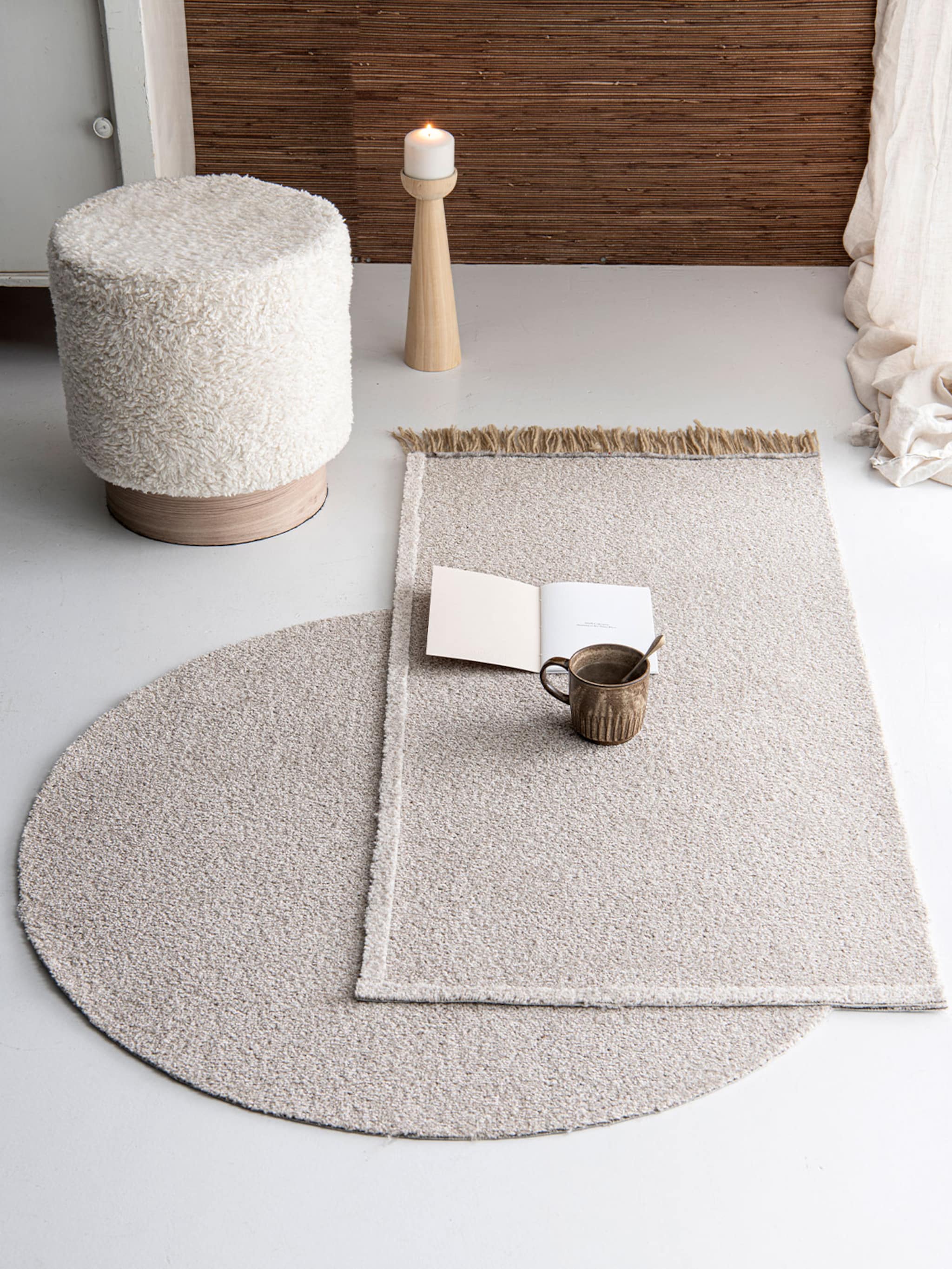 do it yourself abstract tapijt met franjes
