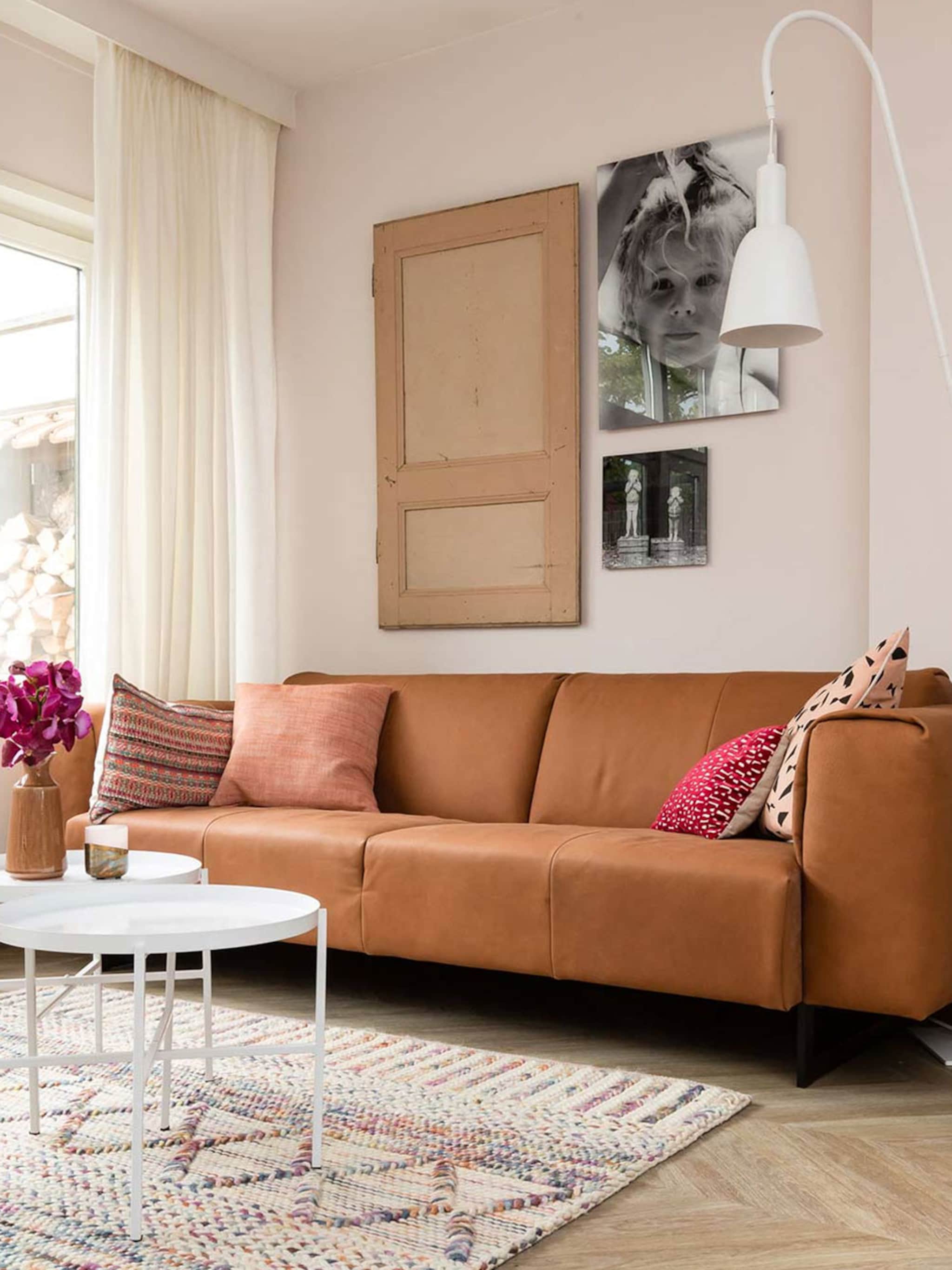 3x combineren met een cognac leren zetel
