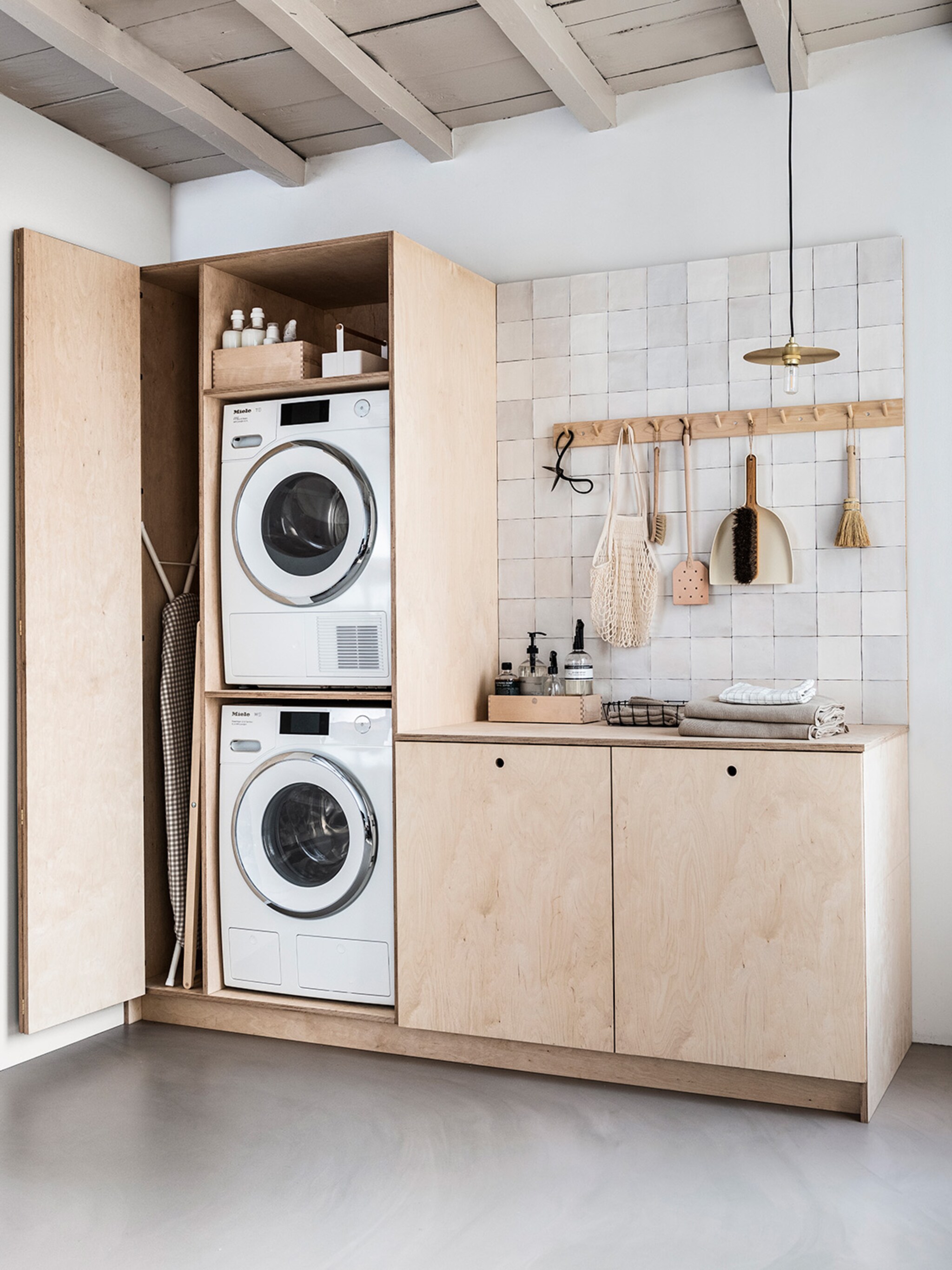 met deze trucs krijg je de wasmachine uit het zicht