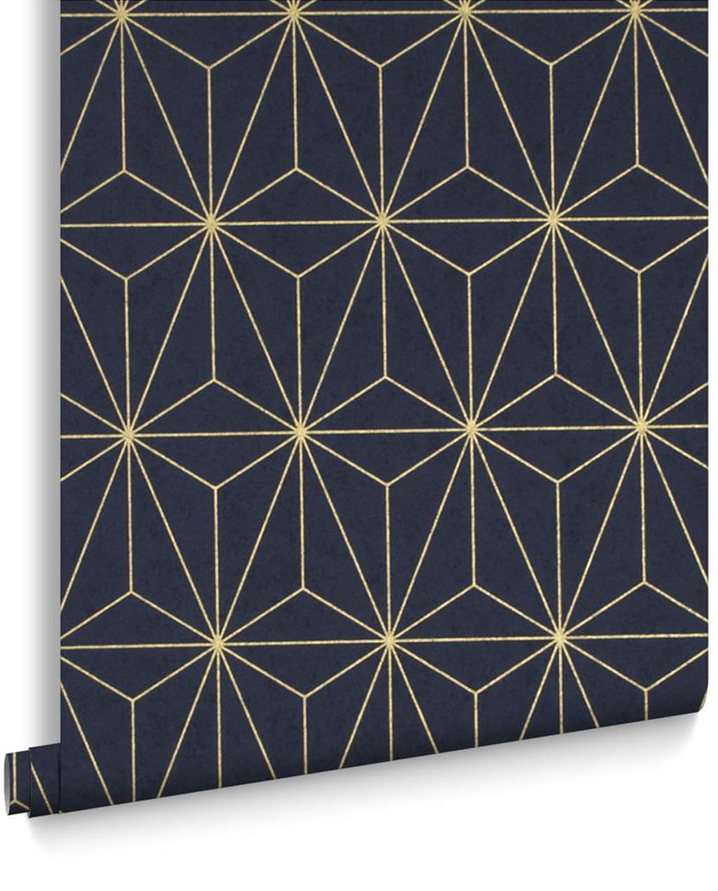Behang, Prism Navy &amp; Gold, Graham &amp; Brown, vtwonen