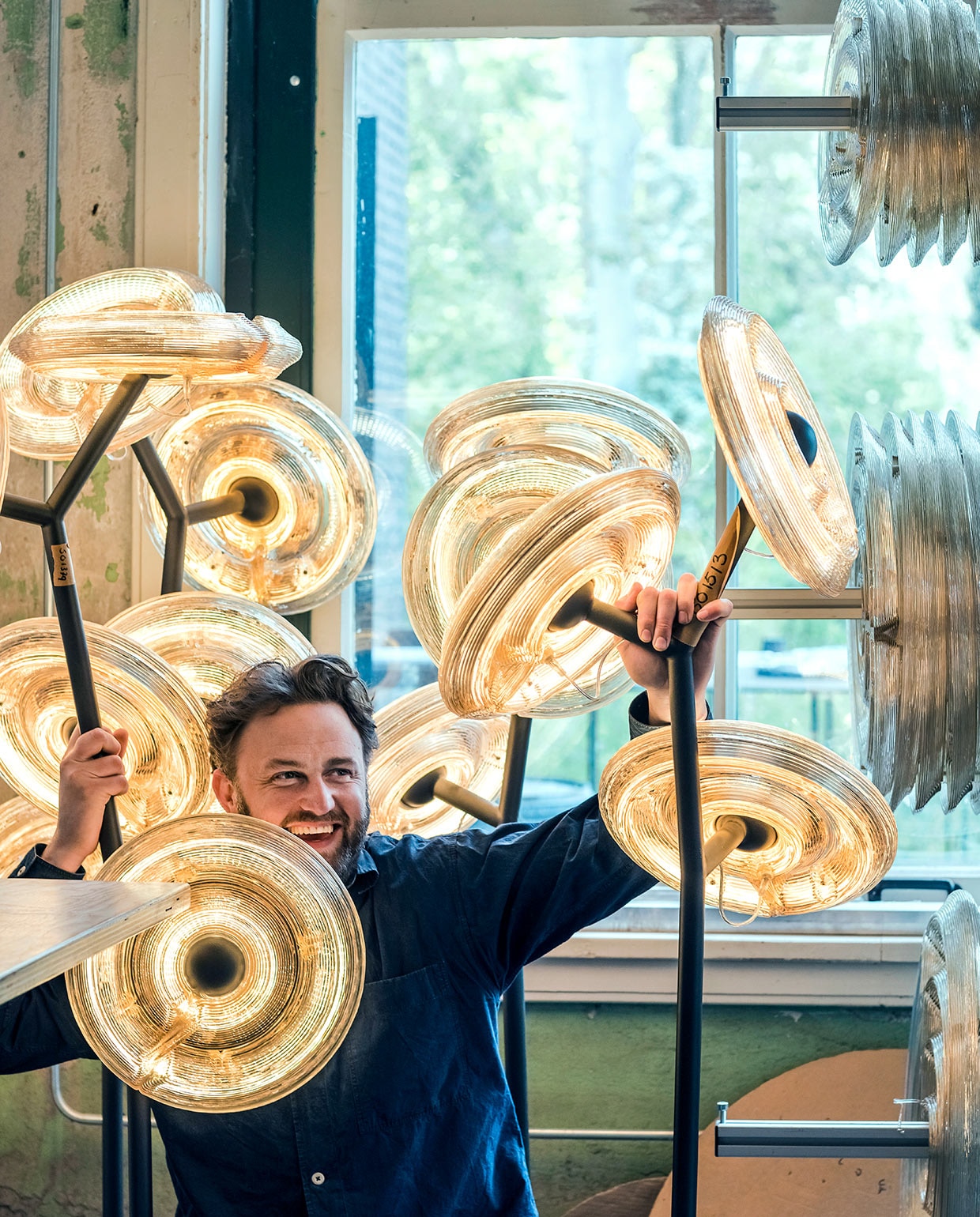 Opgeblazen Bloown lampen van Dirk van der Kooij