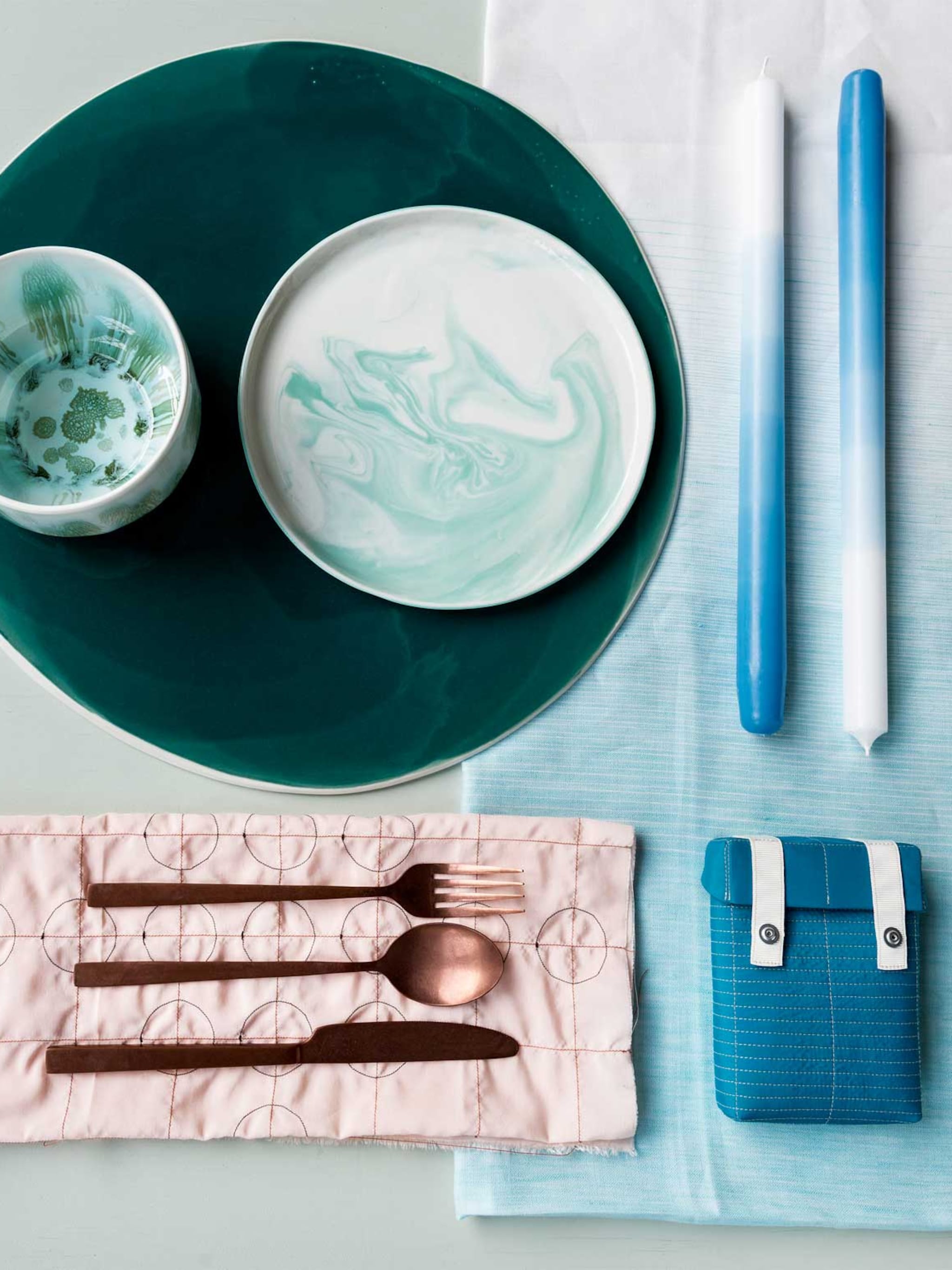 diy idee maak zelf ombre kaarsen met een speels effect