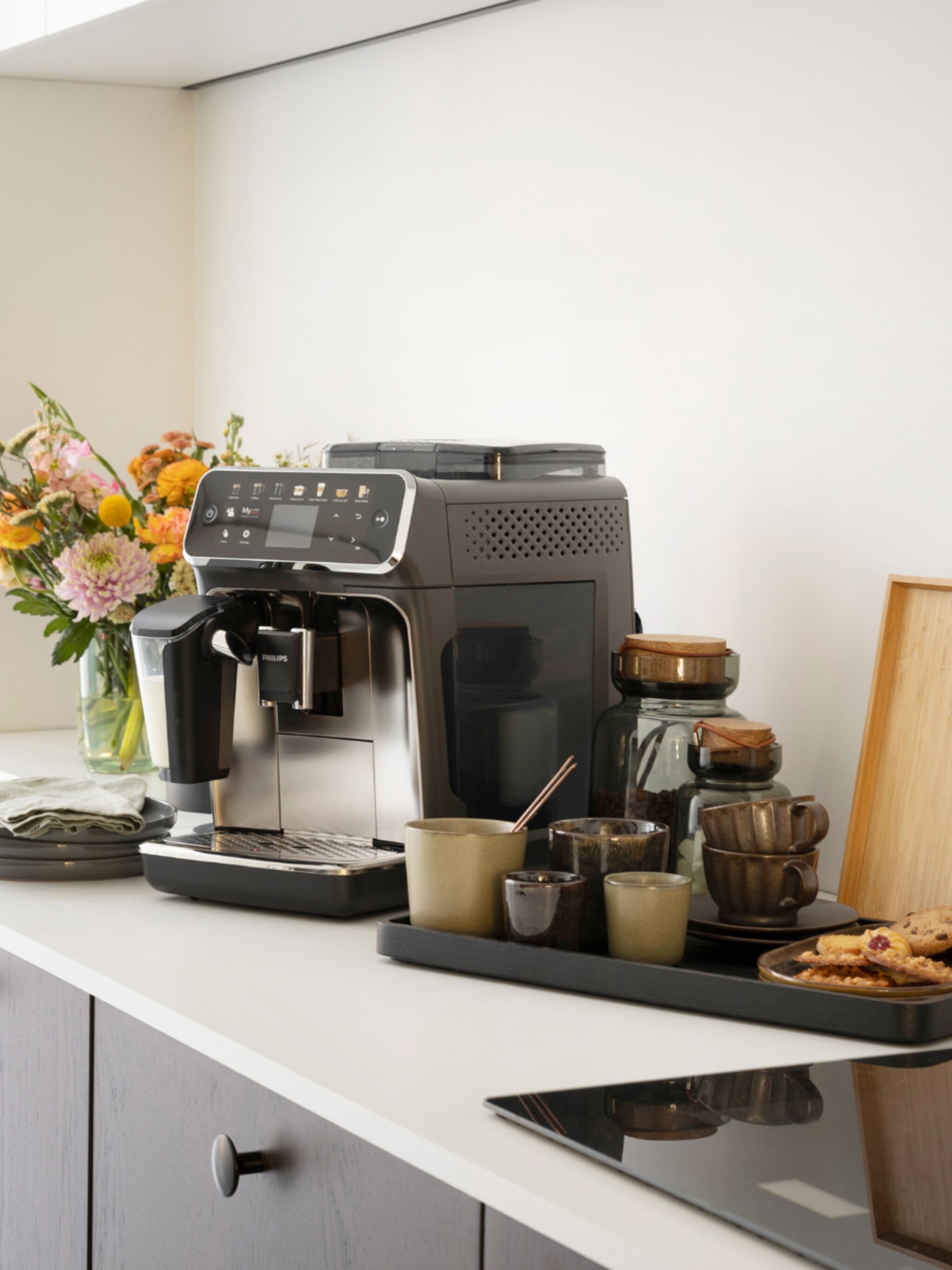 zo style je de koffiehoek in de keuken