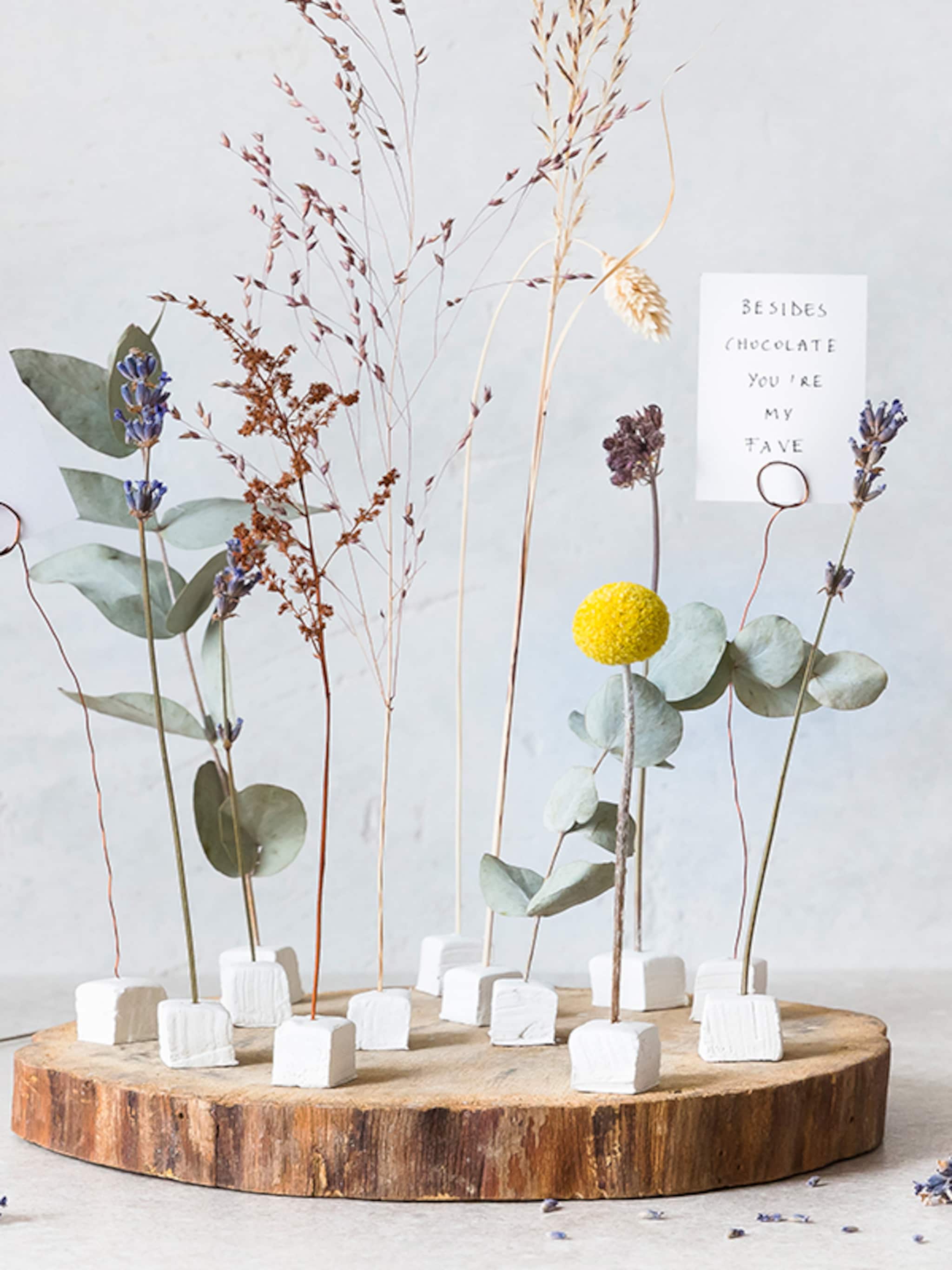 diy droogbloemstuk