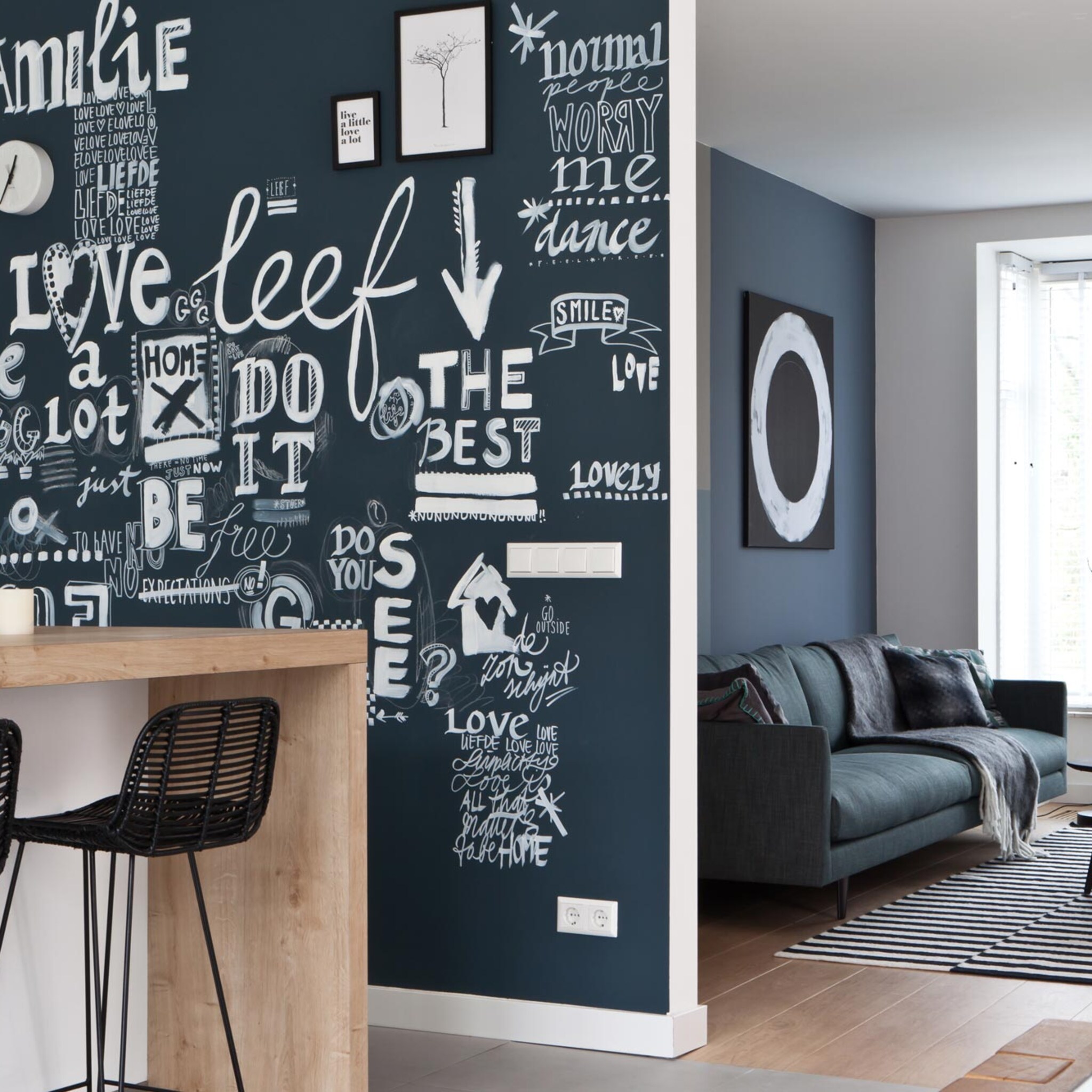 stylen met tekst en woorden in huis 3x inspiratie