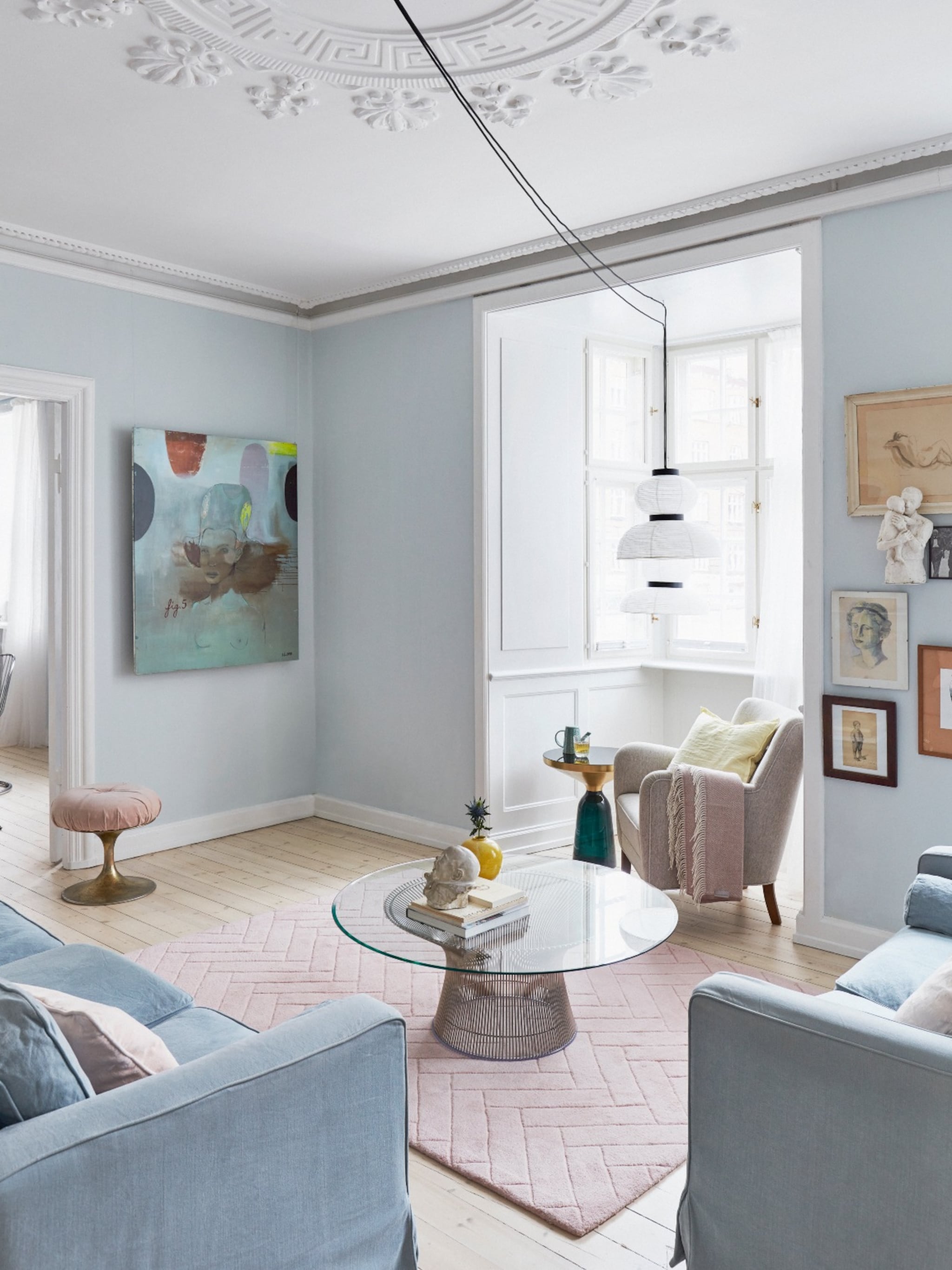 binnenkijken in een authentieke woonkamer in kopenhagen
