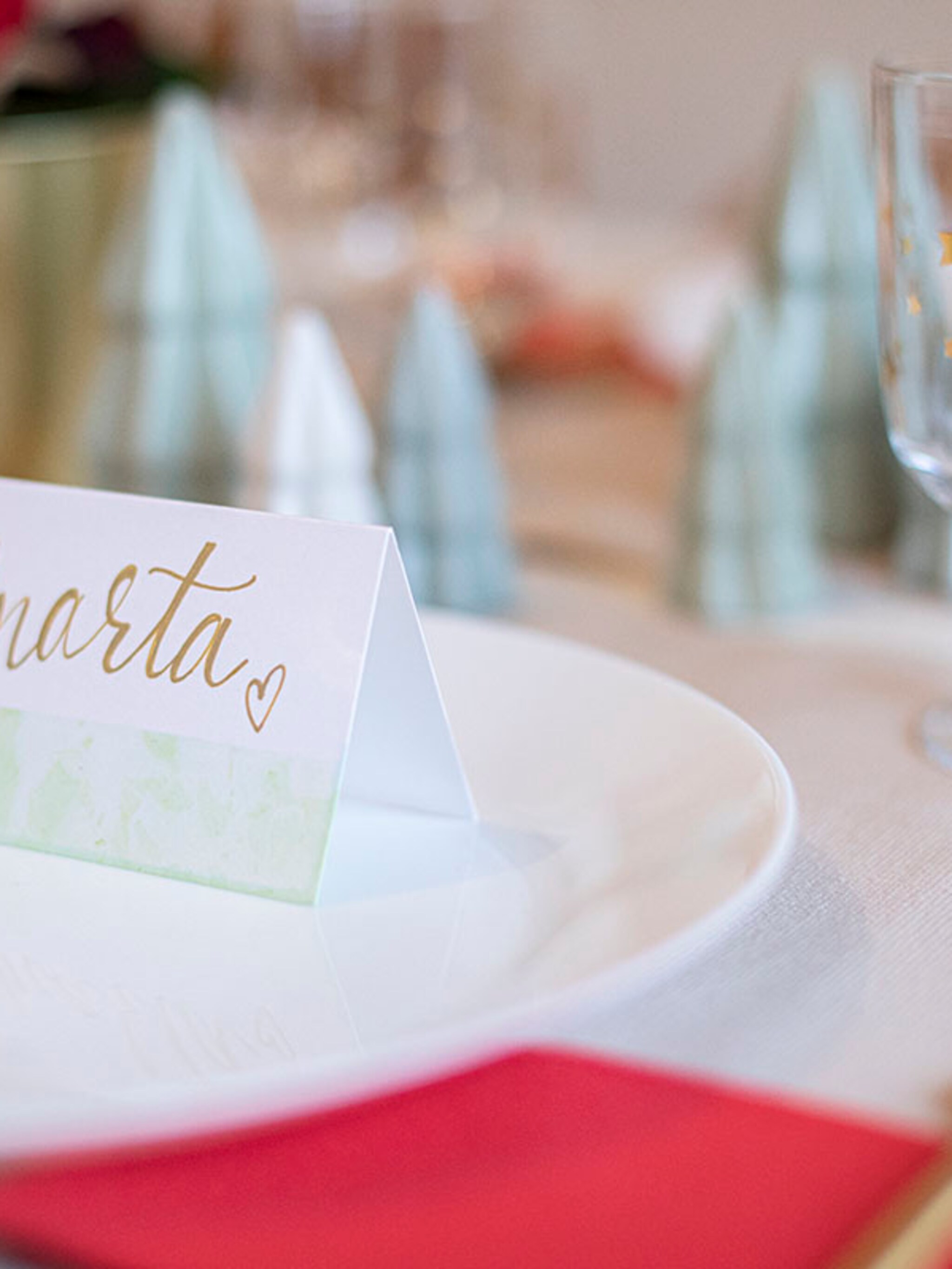 handlettering voor de feesttafel