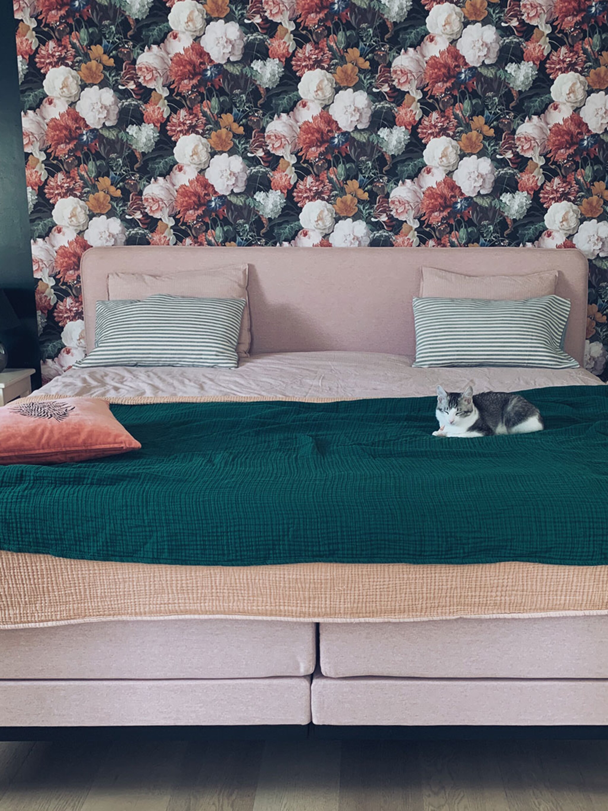 slapen op een roze wolk met boxspring pepper