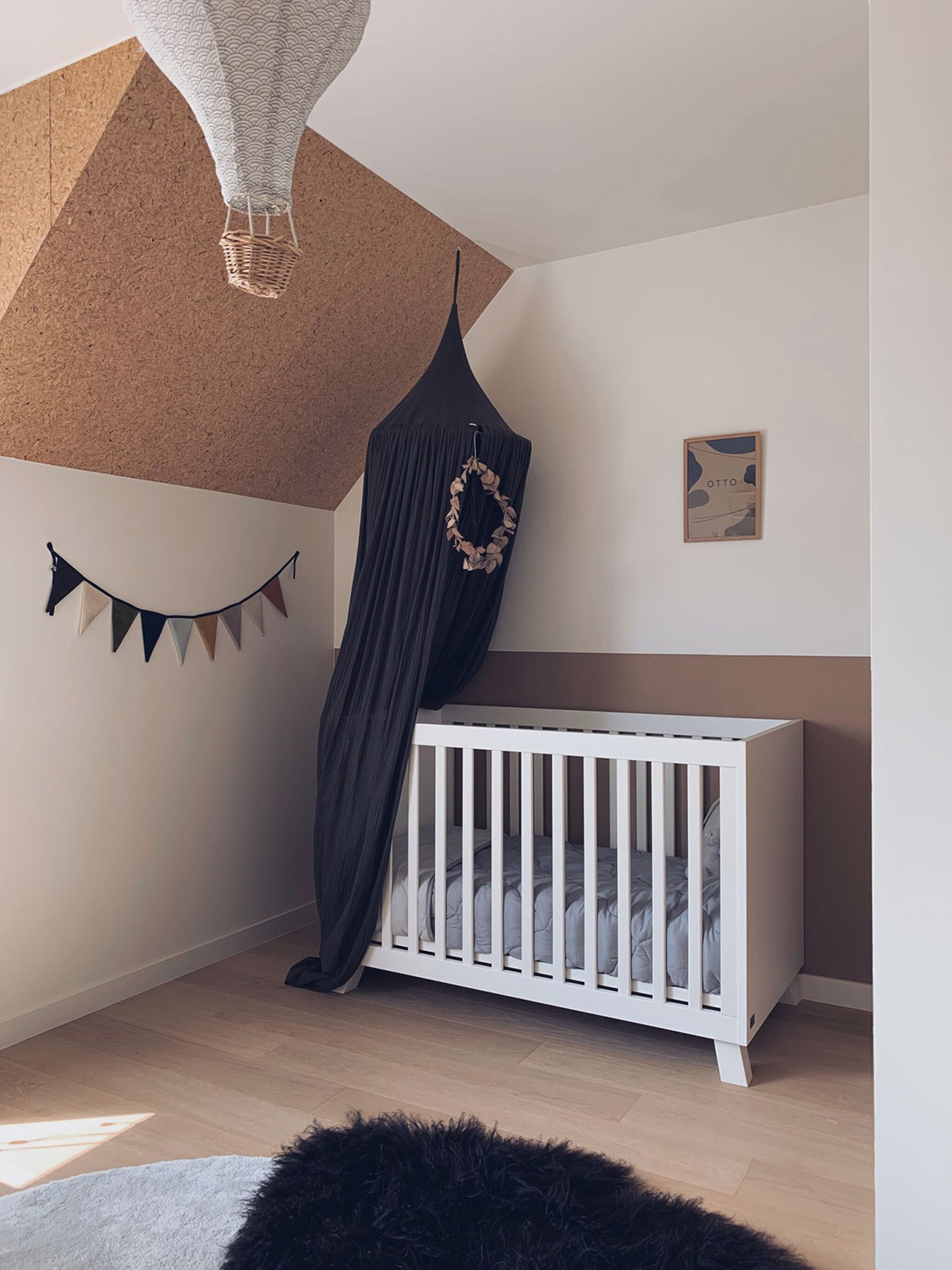 een vintage slaapkamer voor baby otto