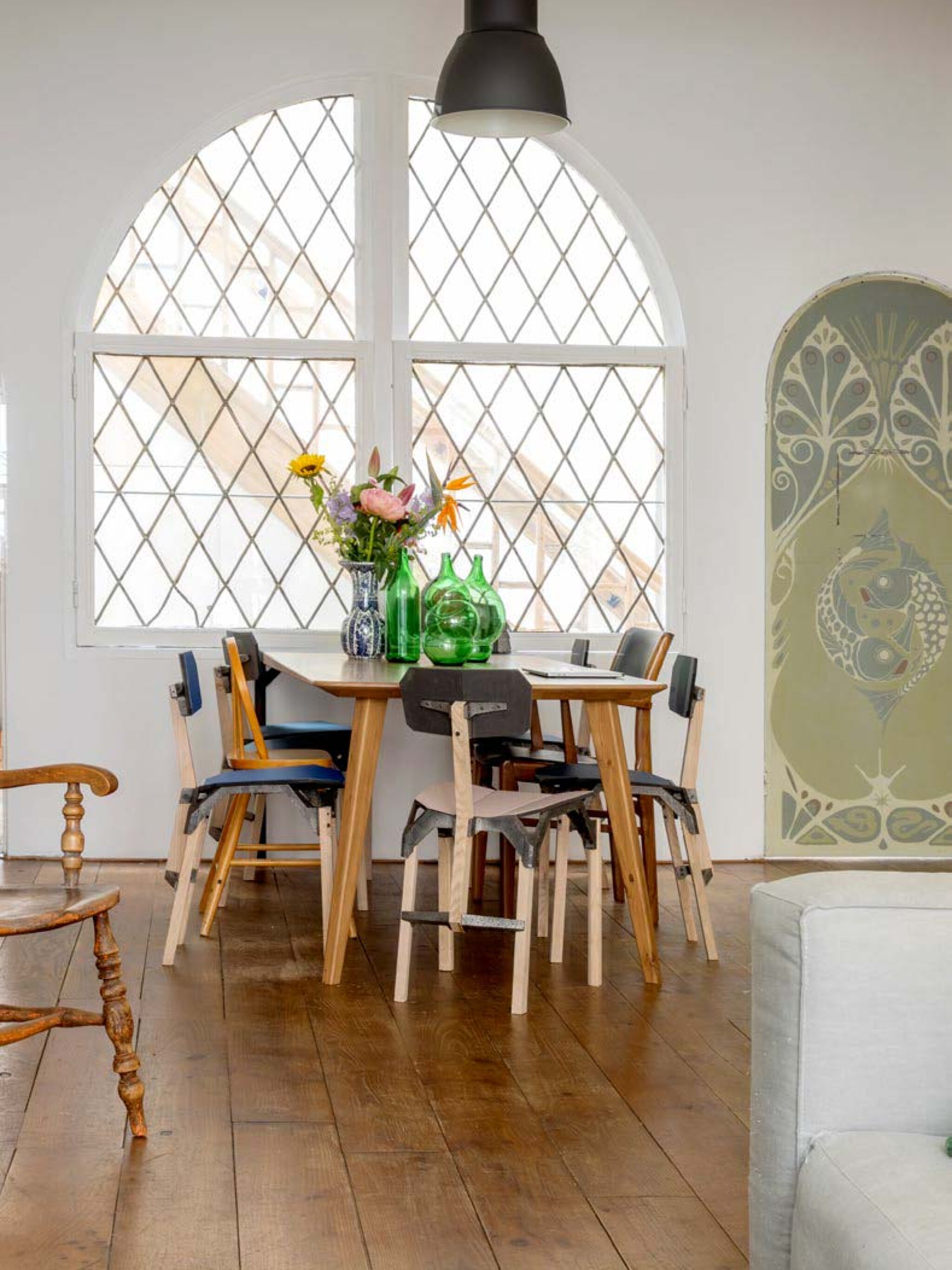 geen glas in lood in huis laat het maken