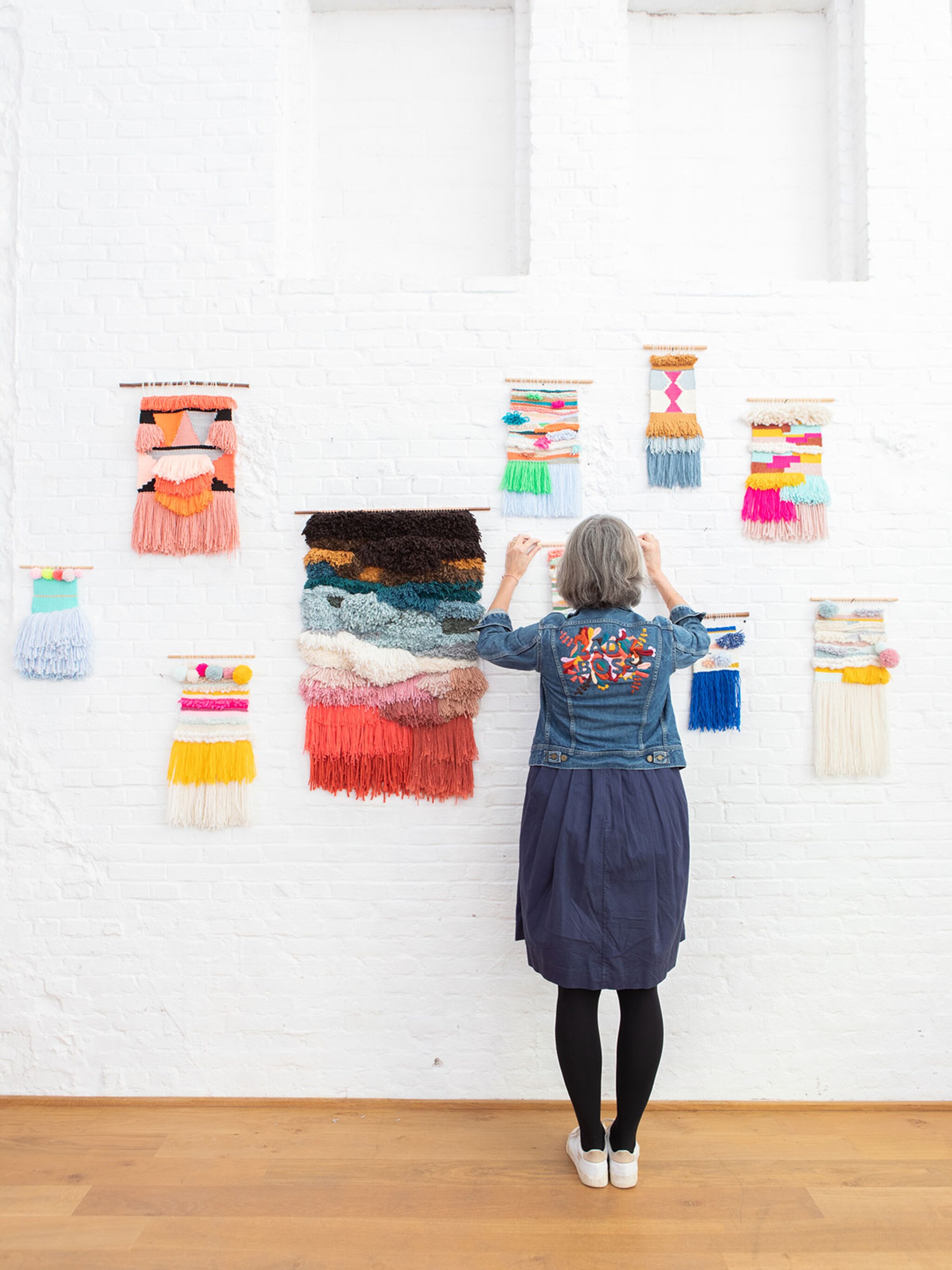 diy vrolijk wandtapijt uit het atelier van eva v