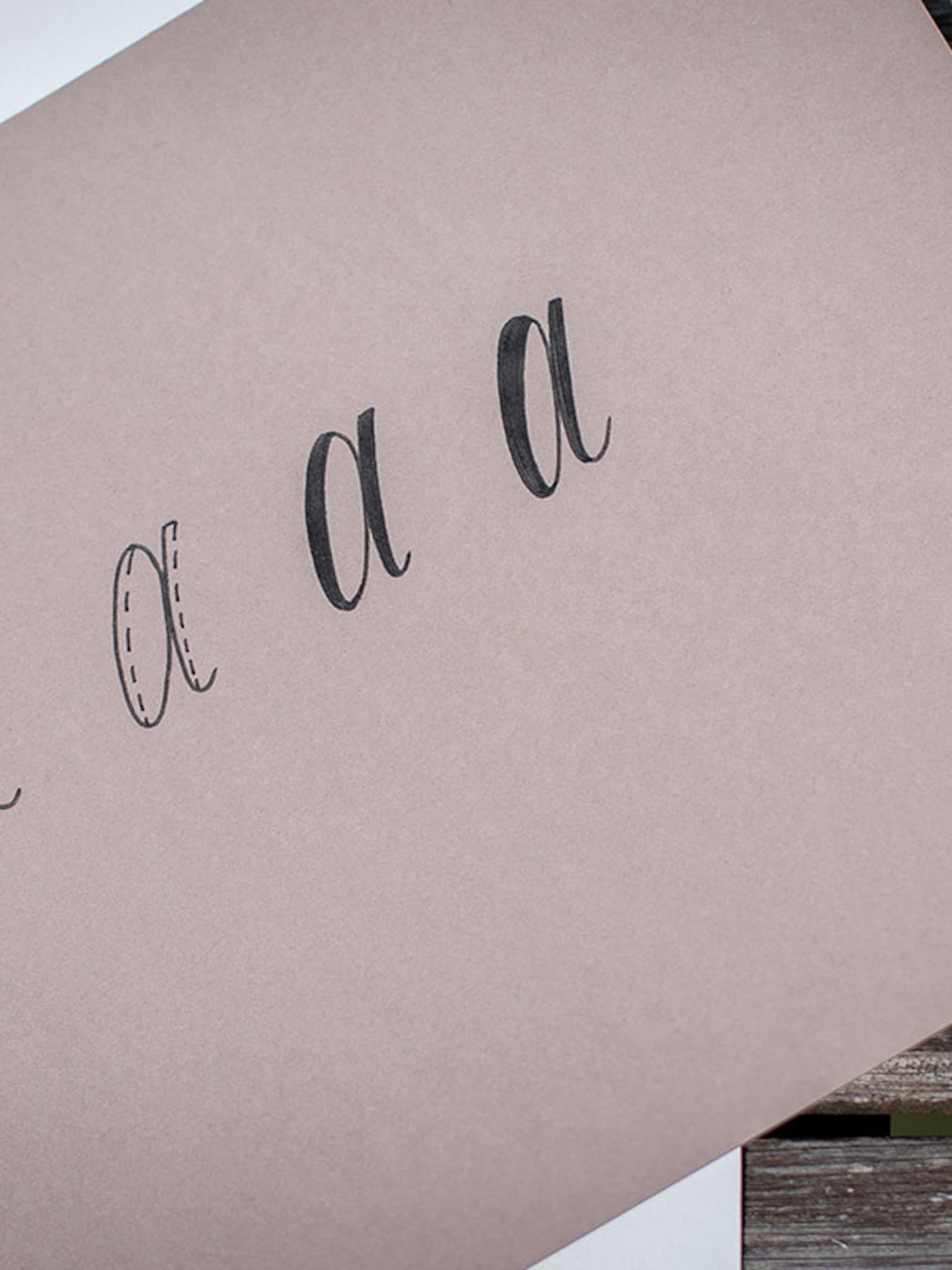 de basis van handletteren