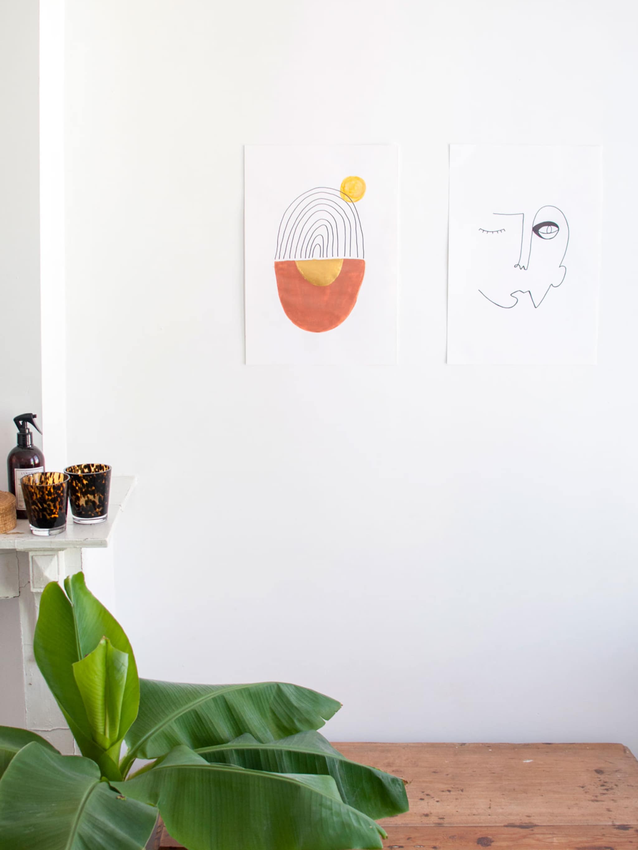 diy zelfgemaakte posters voor in je interieur