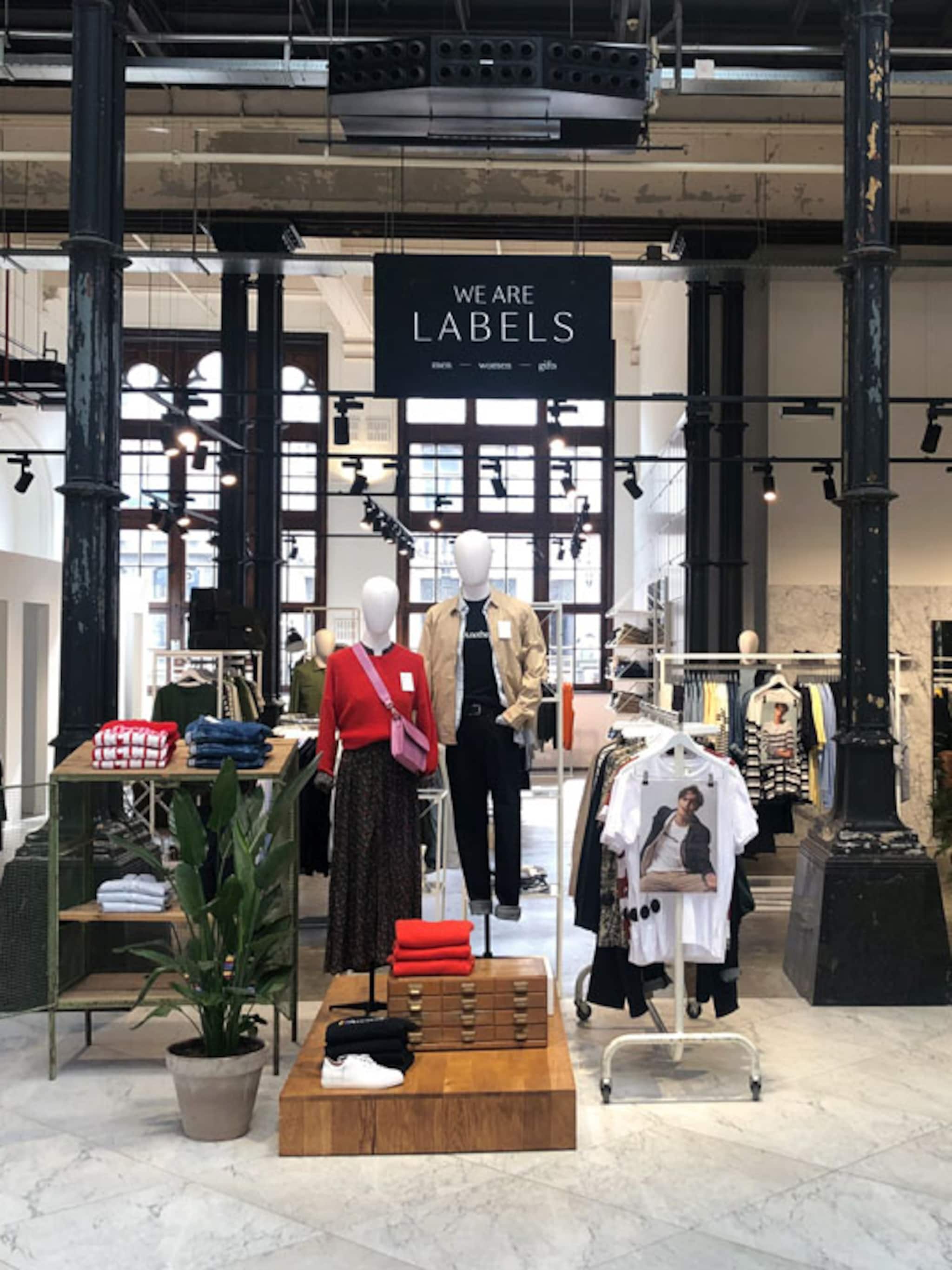 we are labels opent boetiek in oud postgebouw gent