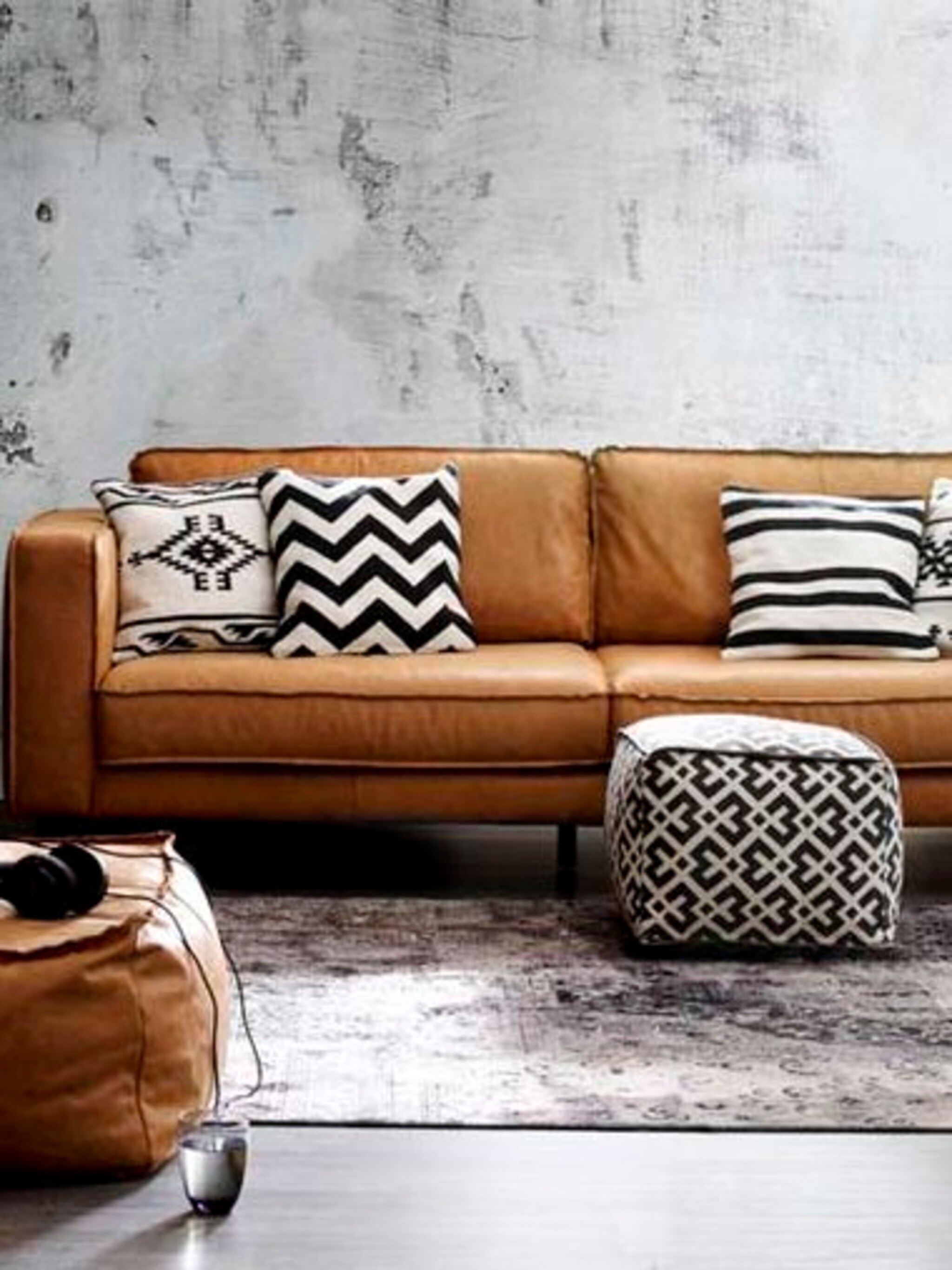 trend cognackleurige meubels in huis