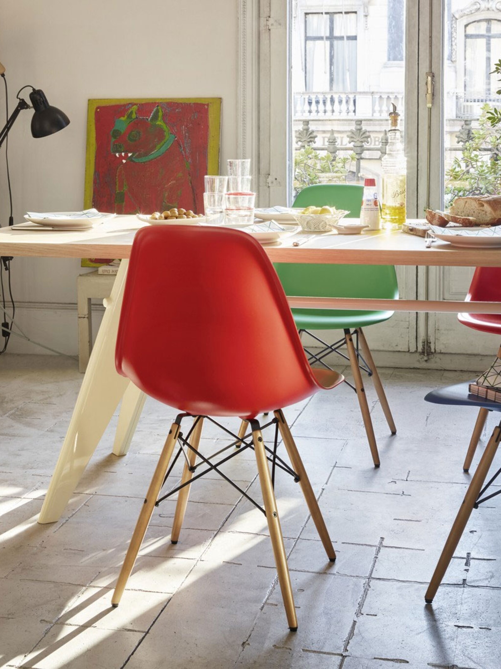 mix and match verschillende eetkamerstoelen