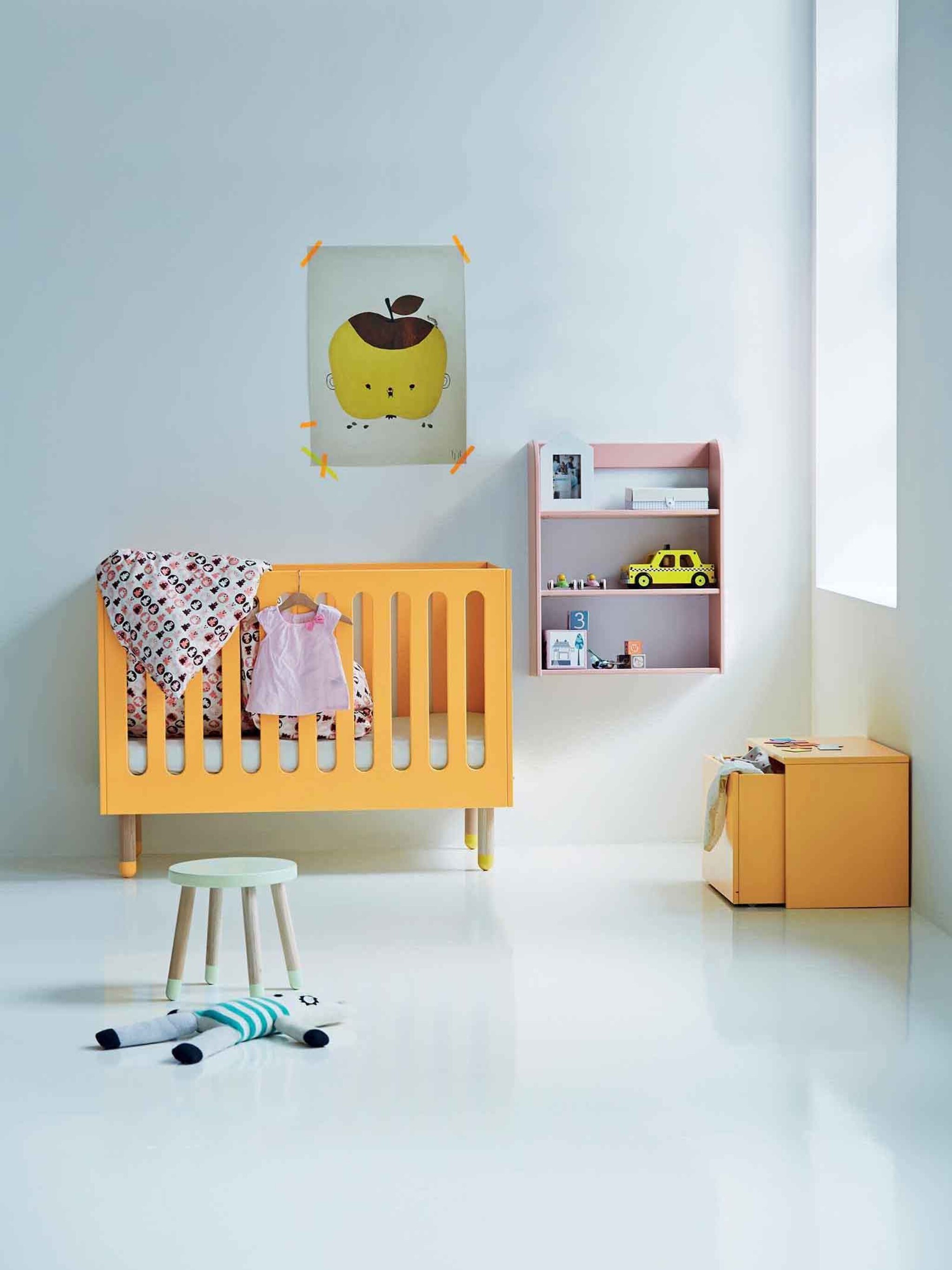styling geel in de kinderkamer