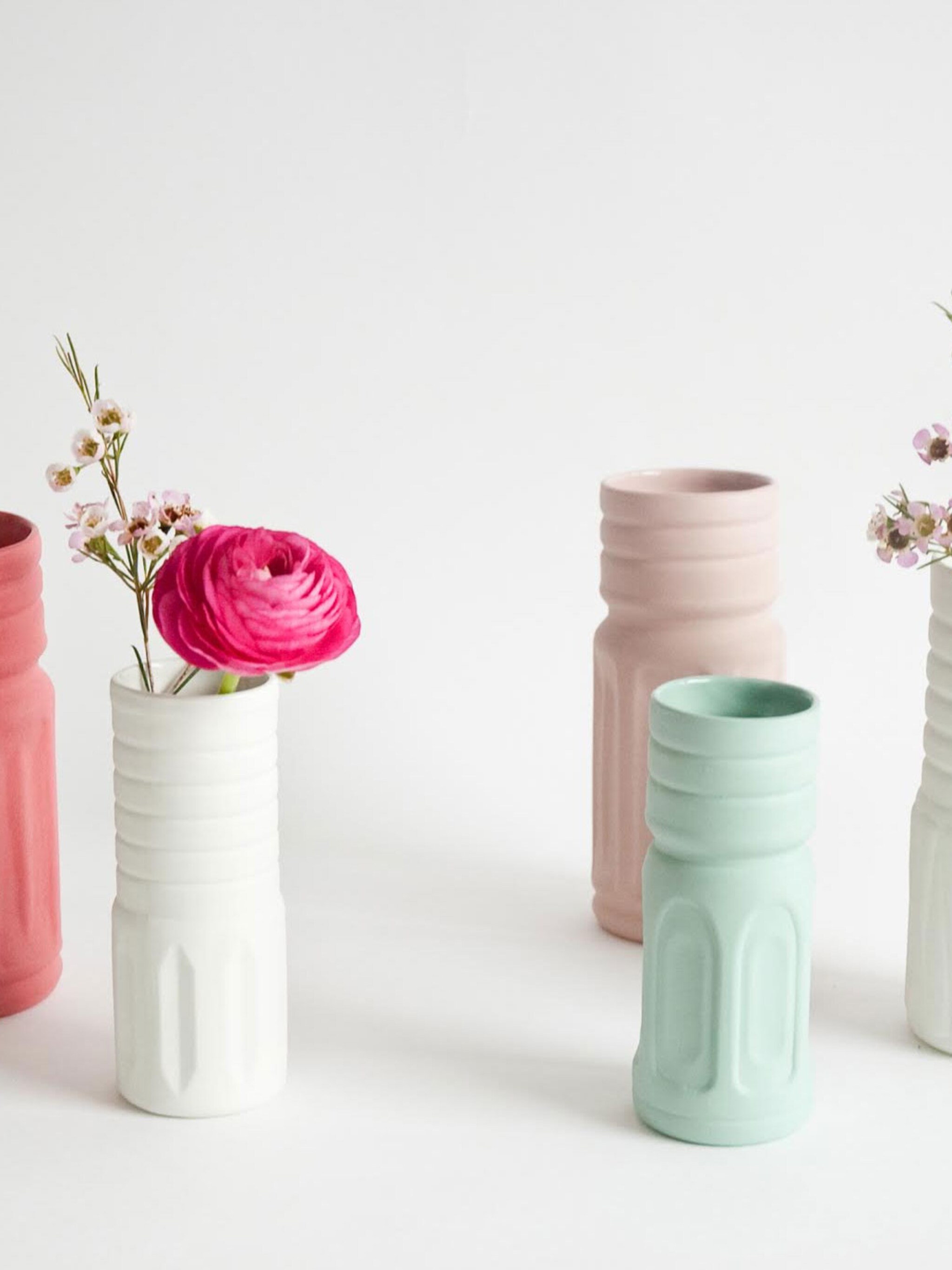 mix en match kleine vaasjes