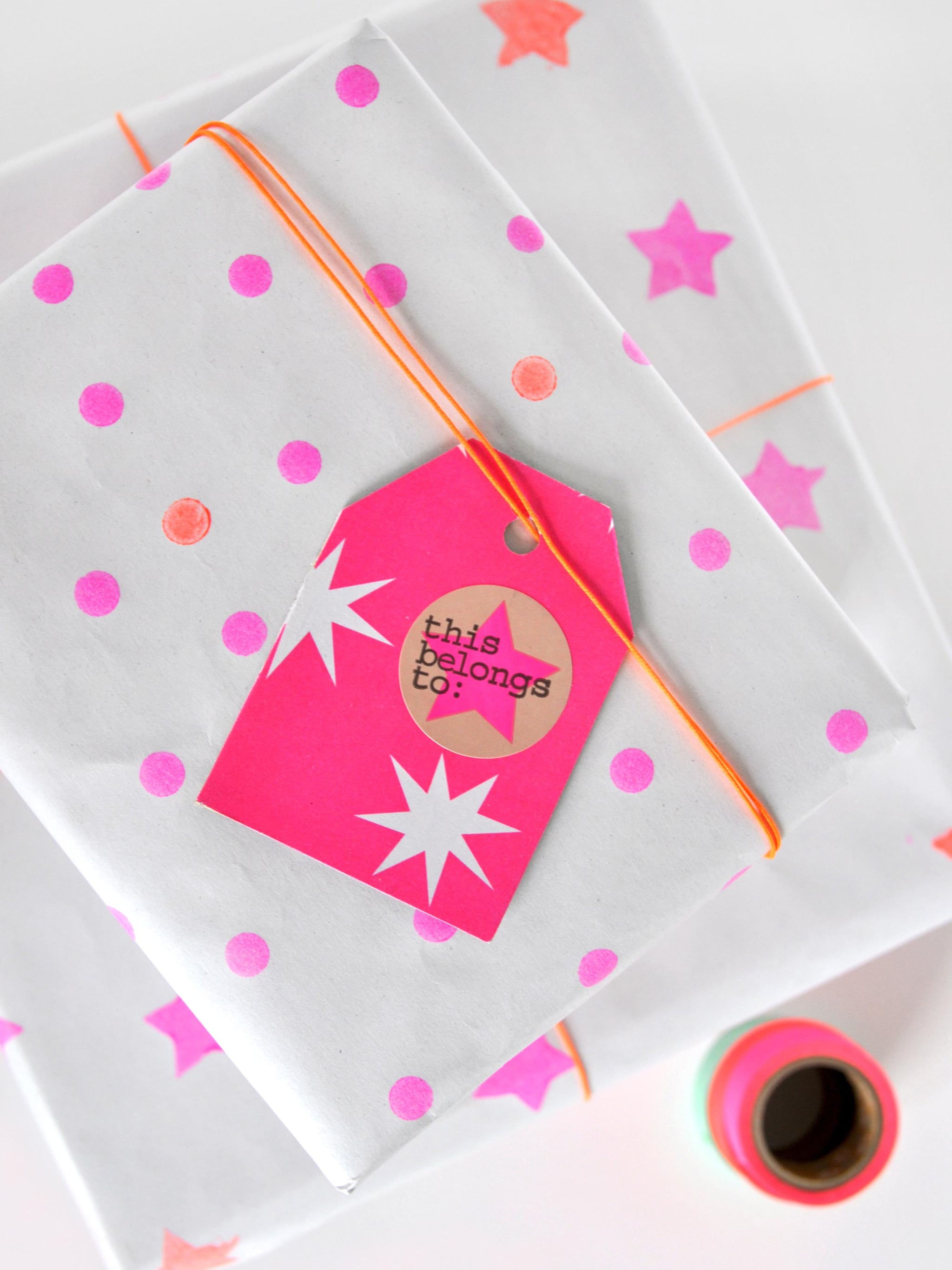 feestpapier zelf inpakpapier maken