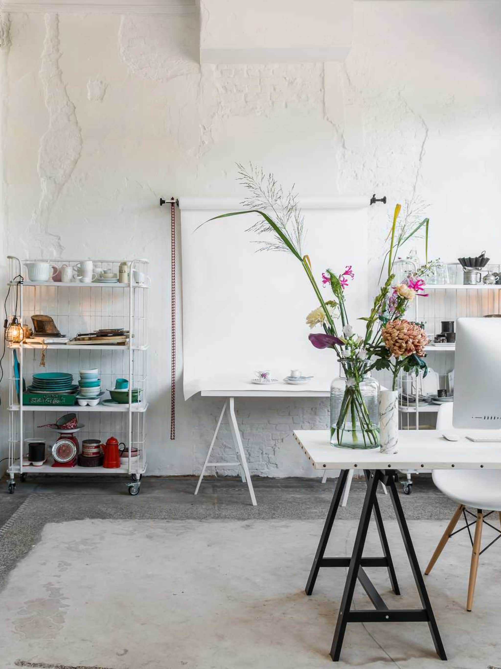 diy arty farty bureau op schragen