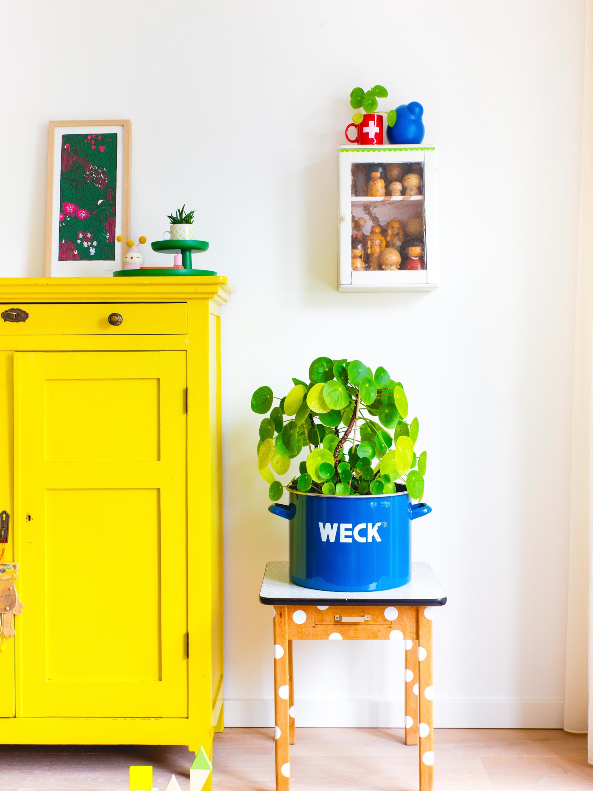creatief met stickers de stippentafel