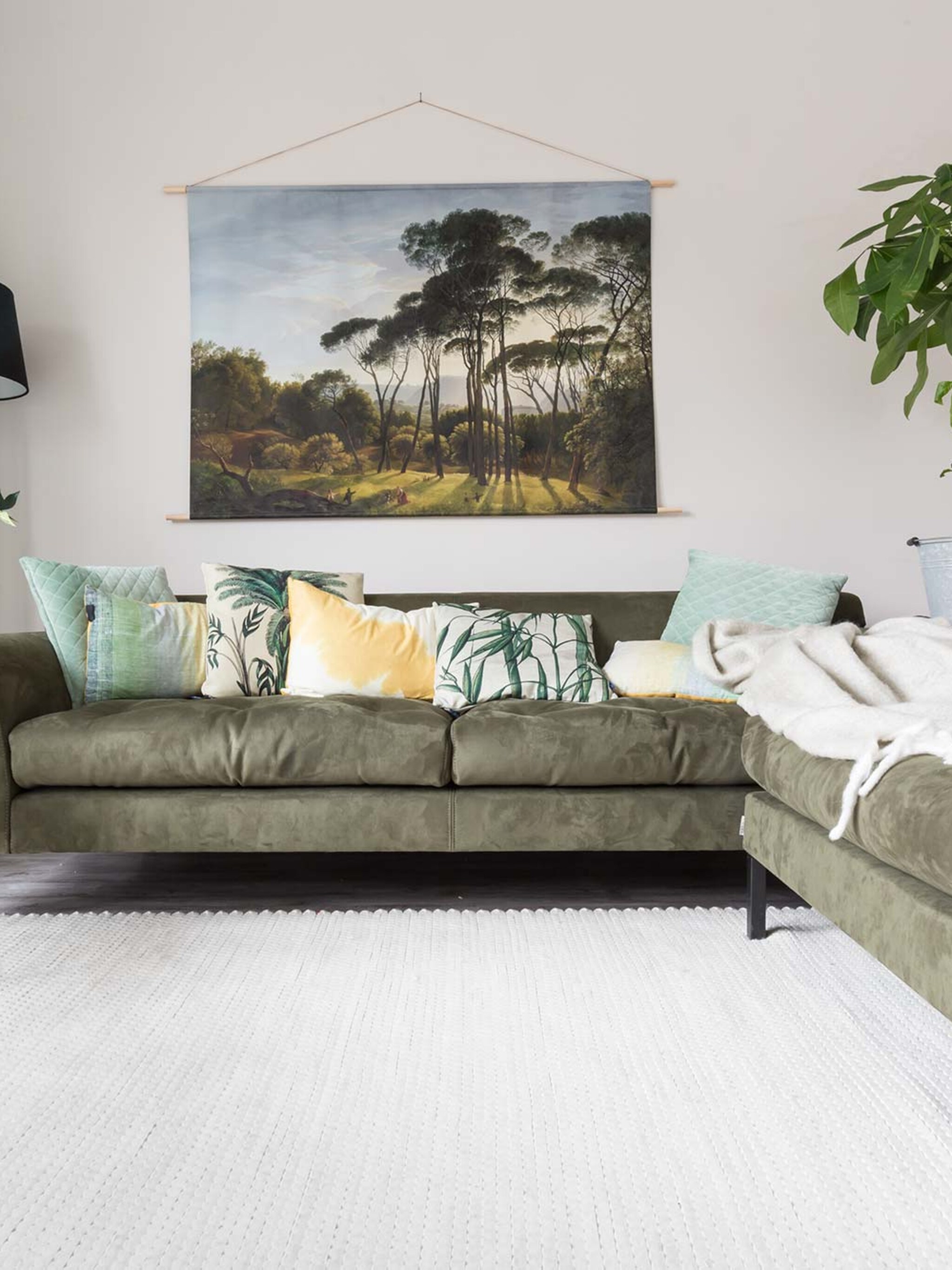 groen buitenbankje
