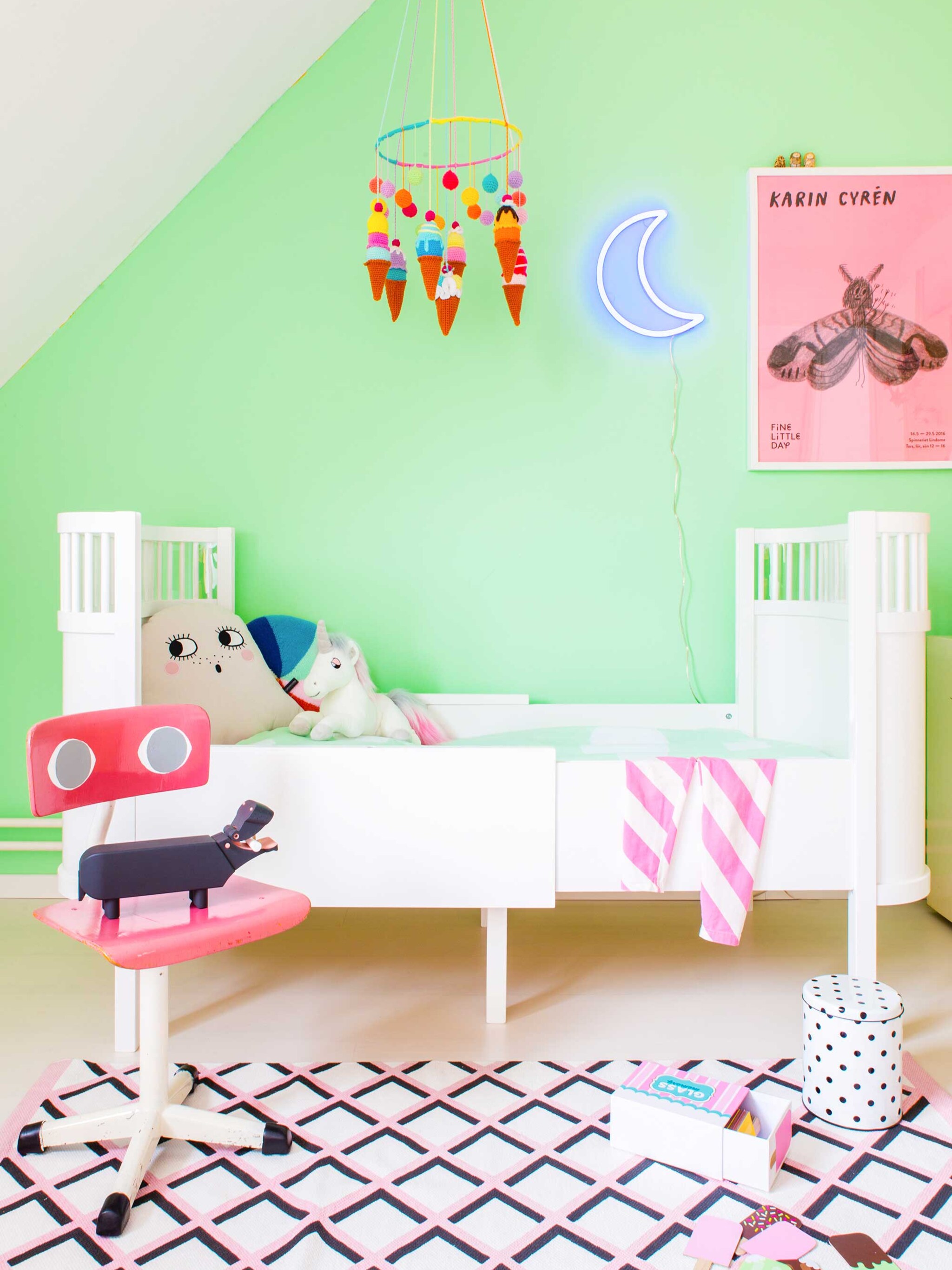 kinderkamer met de kleine kwal en sally het nijlpaard