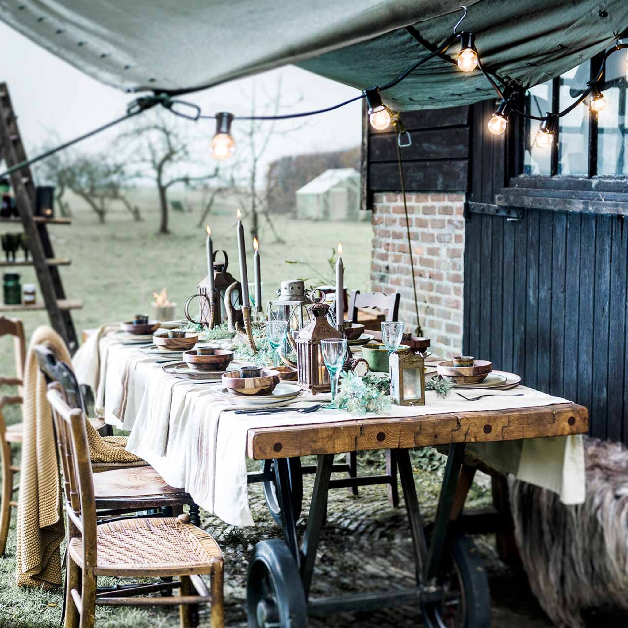 een warme ambachtelijke en stoere barn brunch
