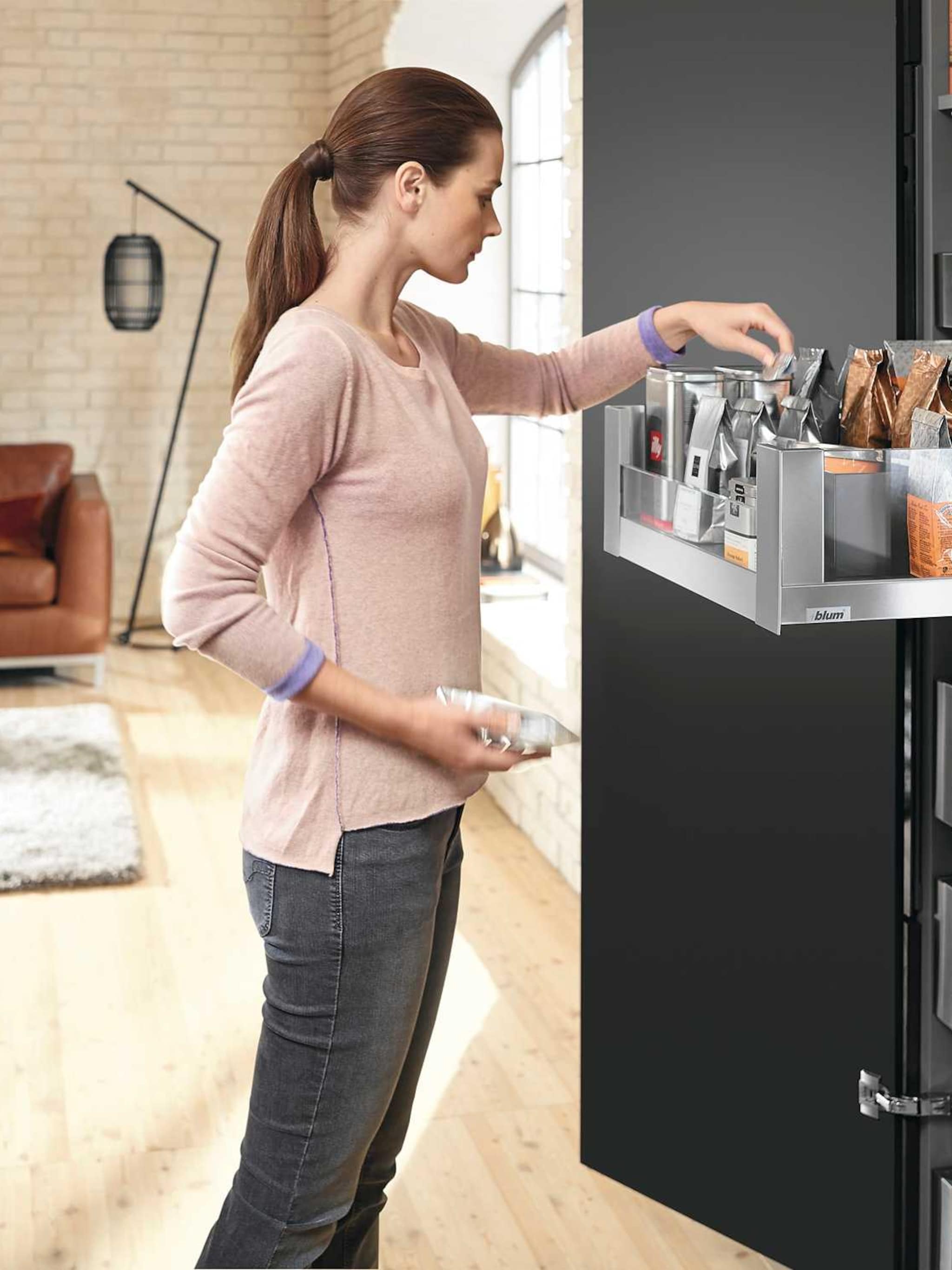 2x ergonomisch opbergen