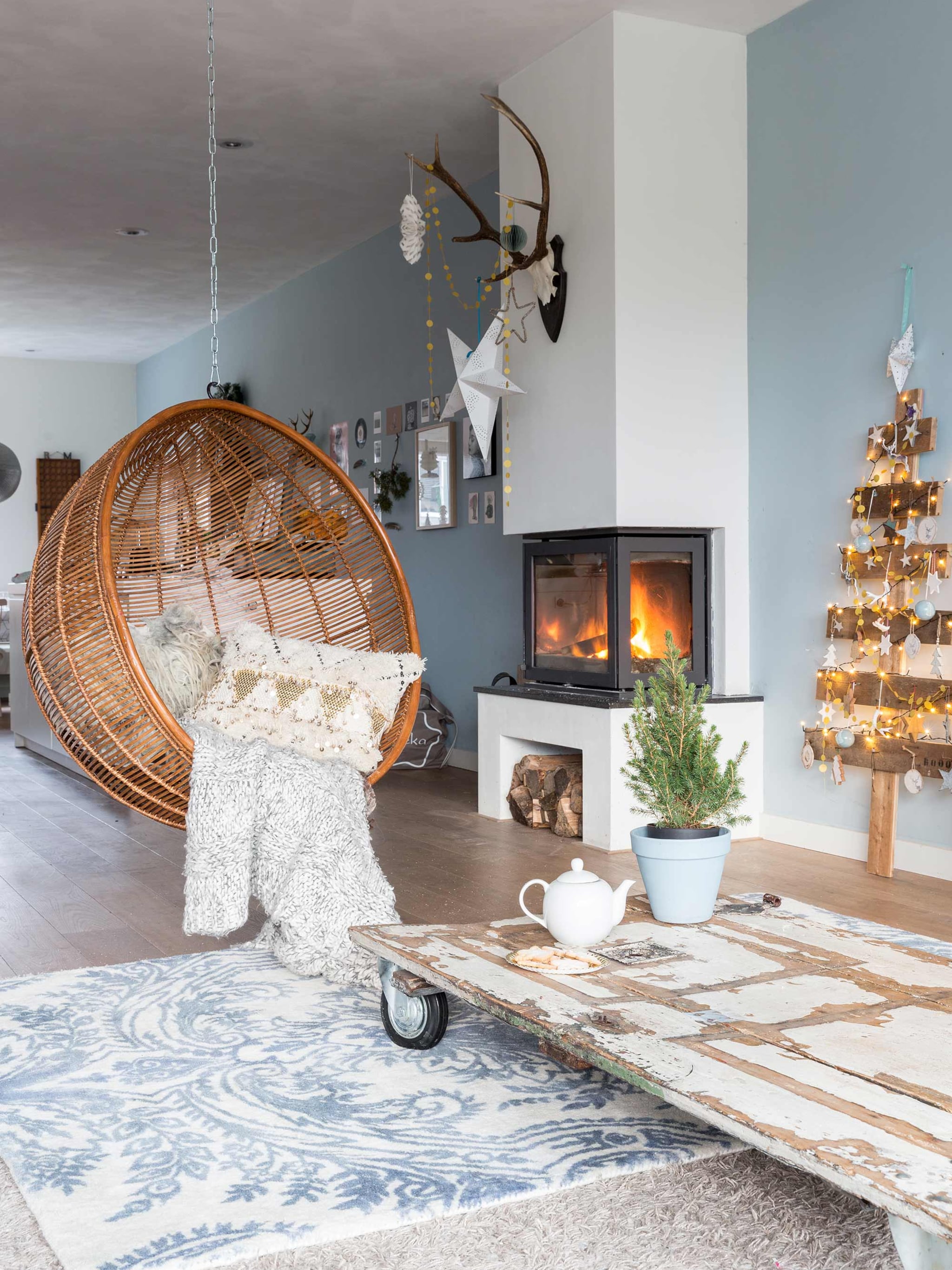 gezellige nieuwbouw in kerstsfeer