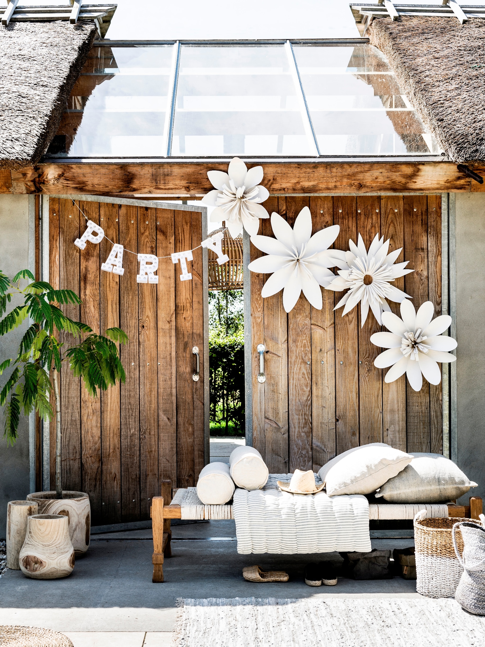 buiten feest diy feestbloemen