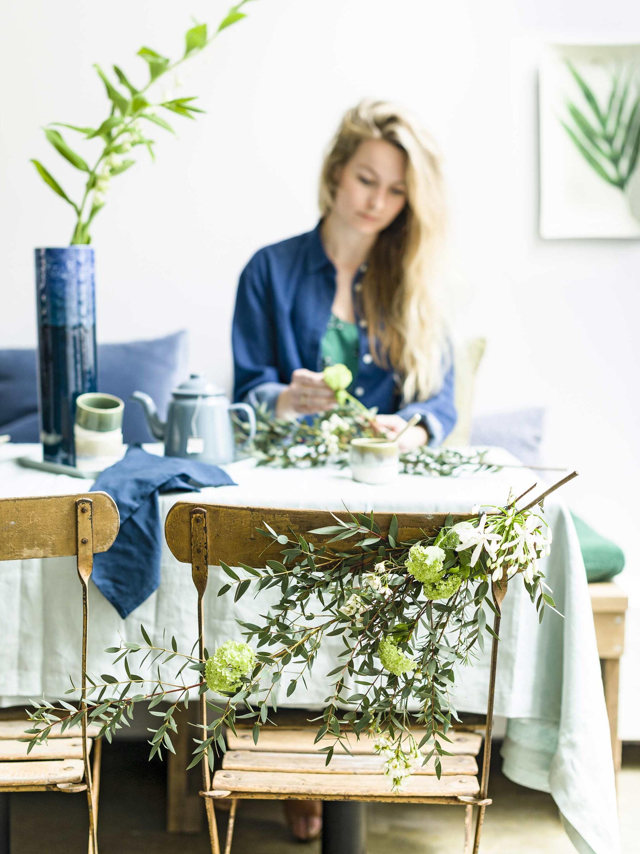 groen aan de eettafel