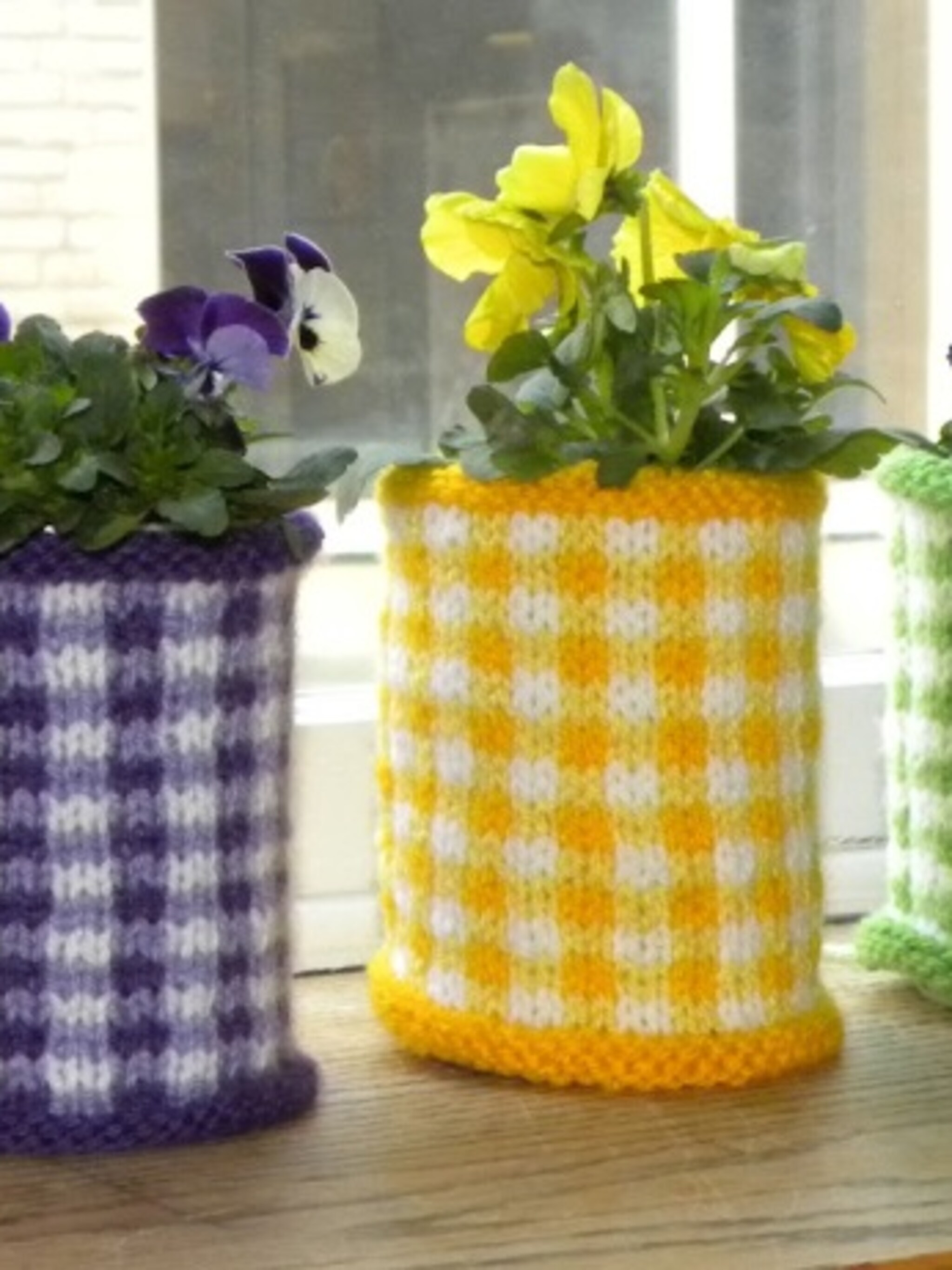 bloemenblikjes breien