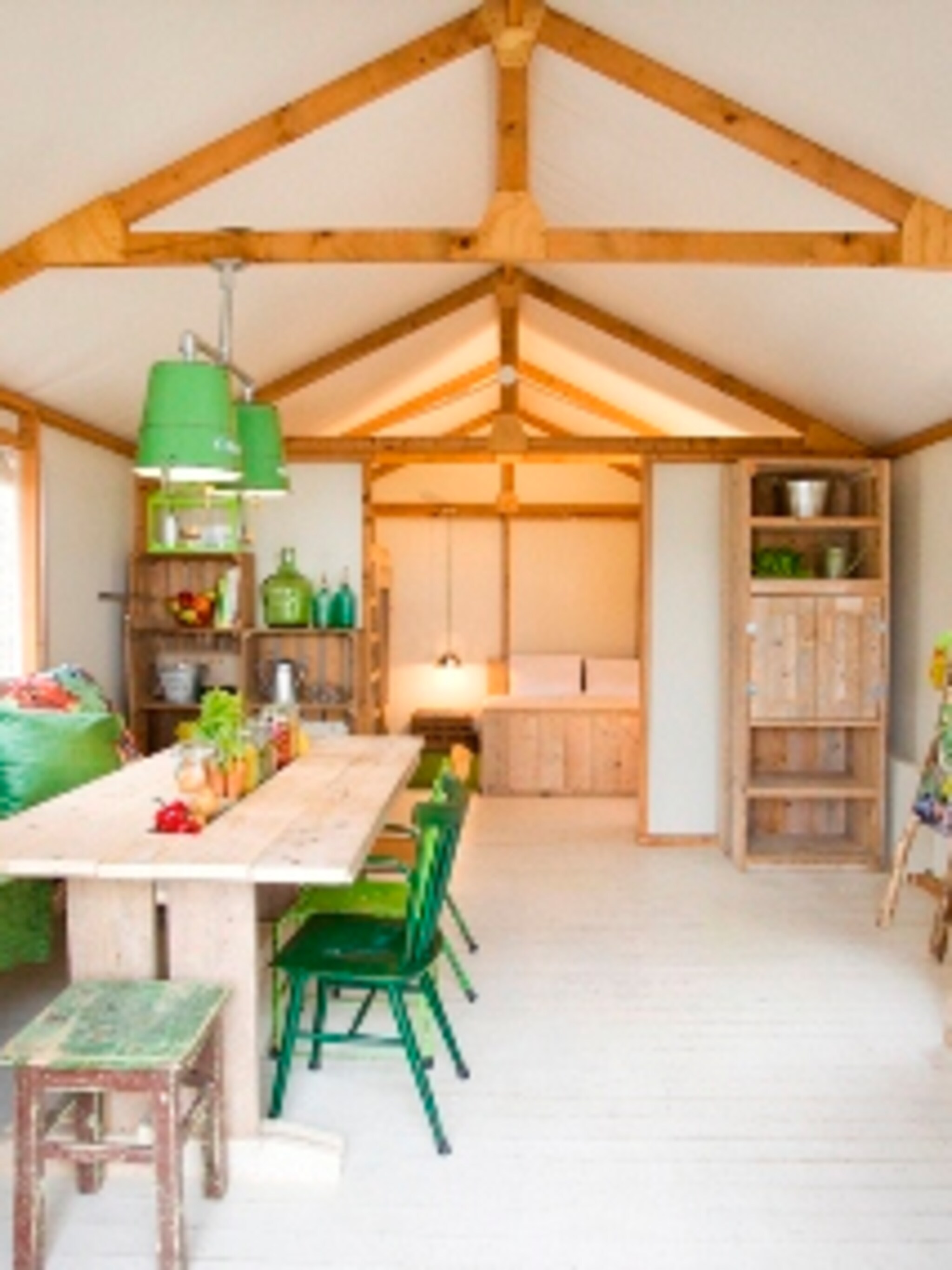 logeren in een groentehuisje