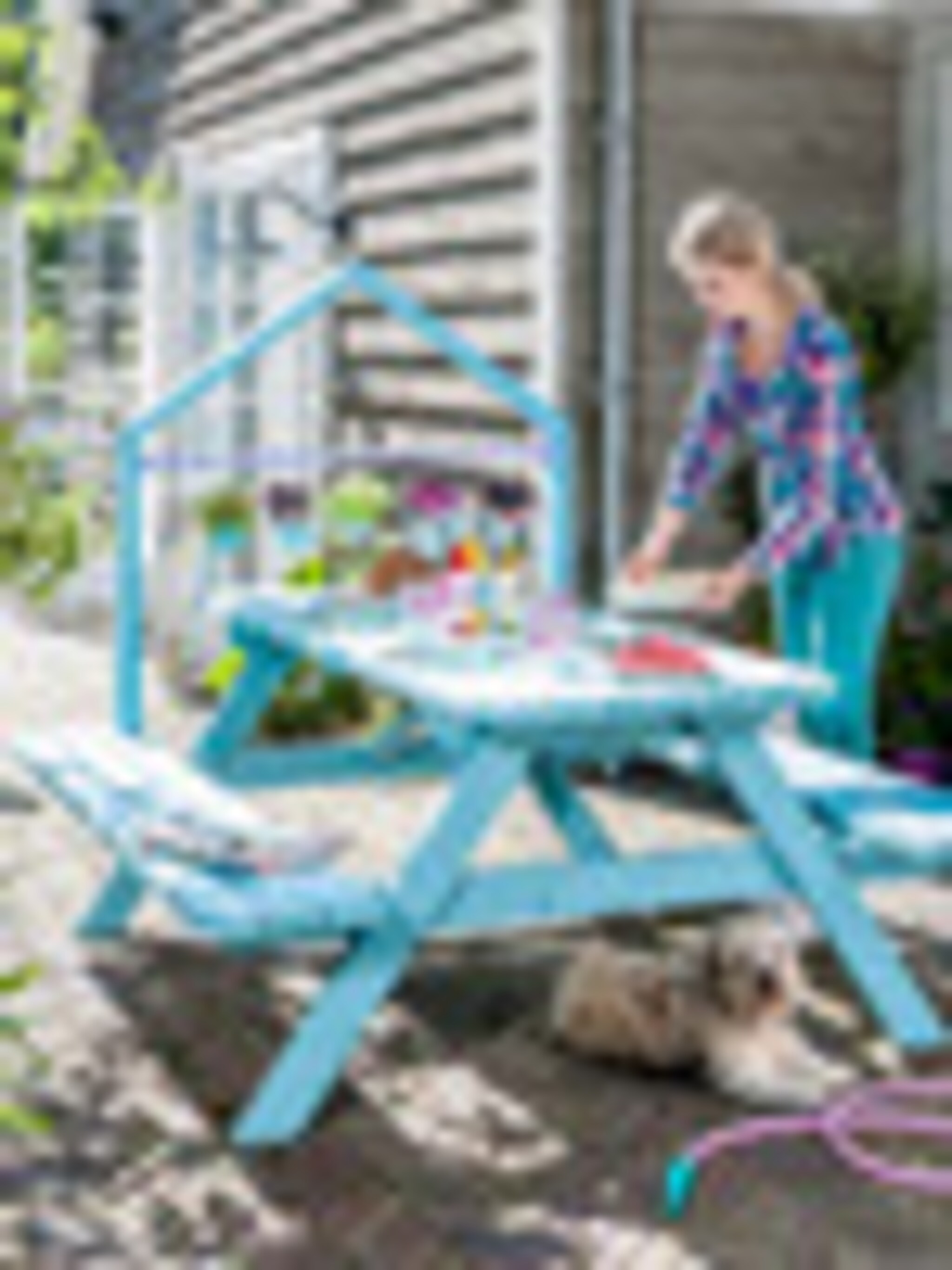 zomerse tuintafel