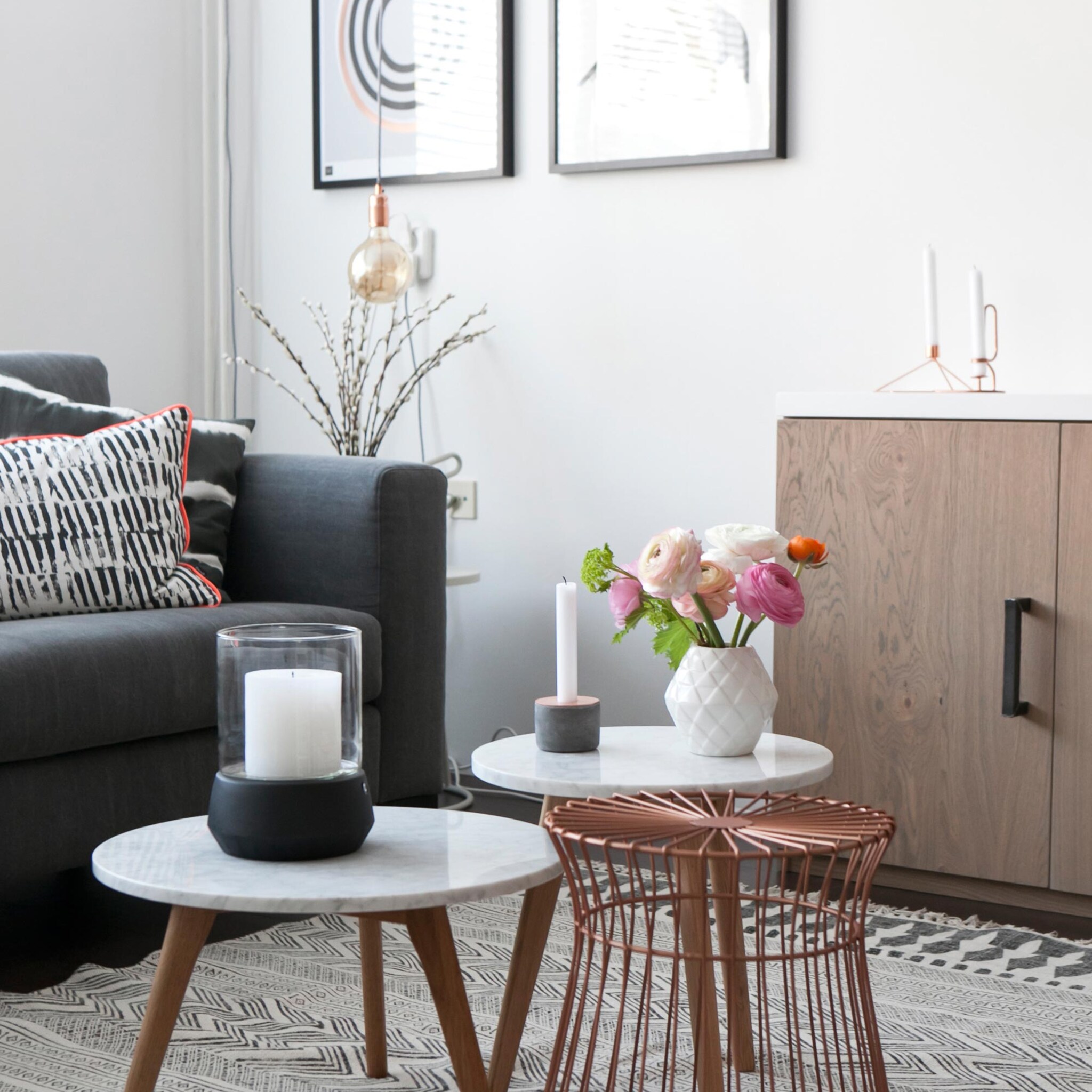 combinatie van scandinavisch en industrieel in make over