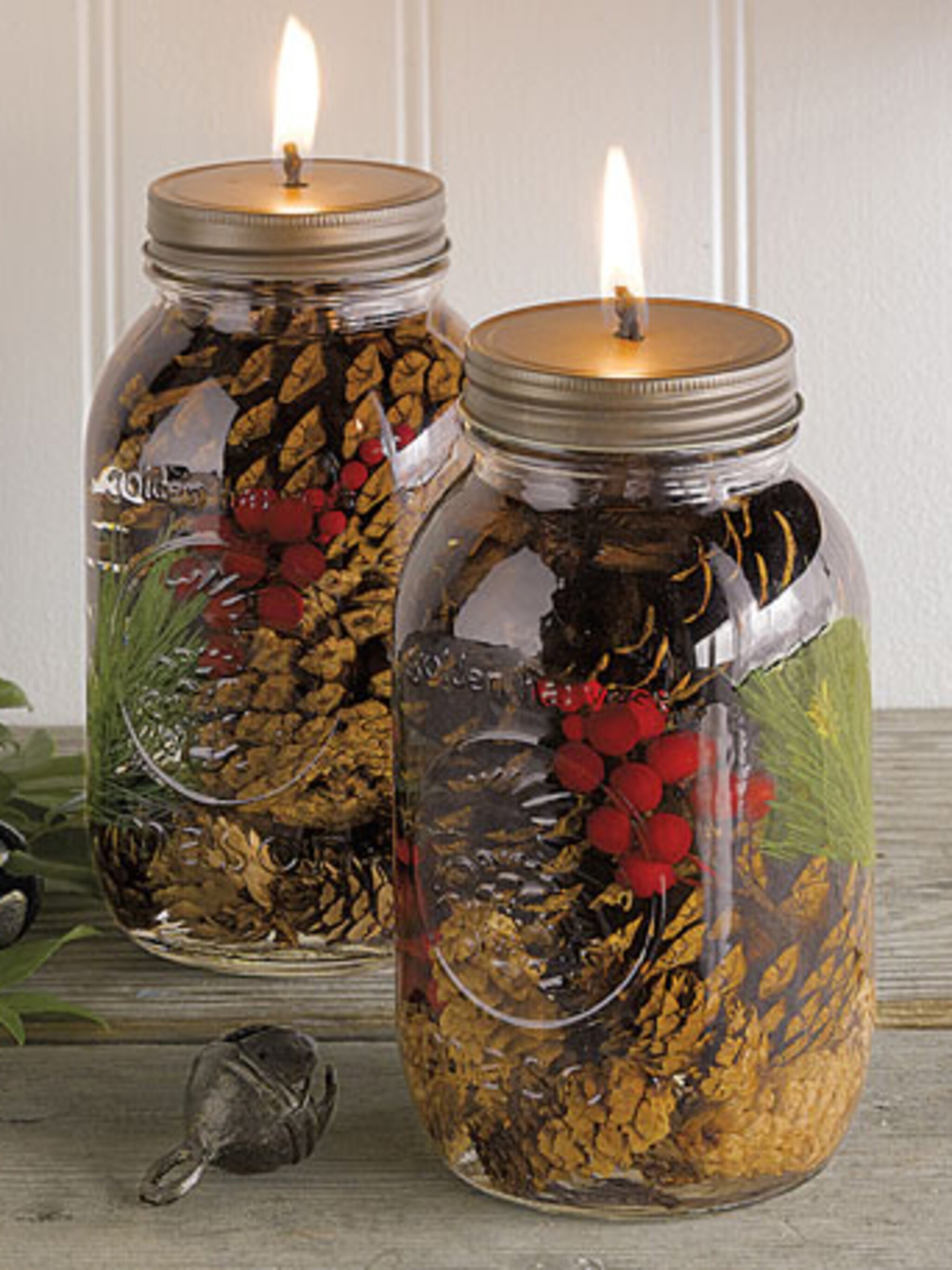 winterse olielamp
