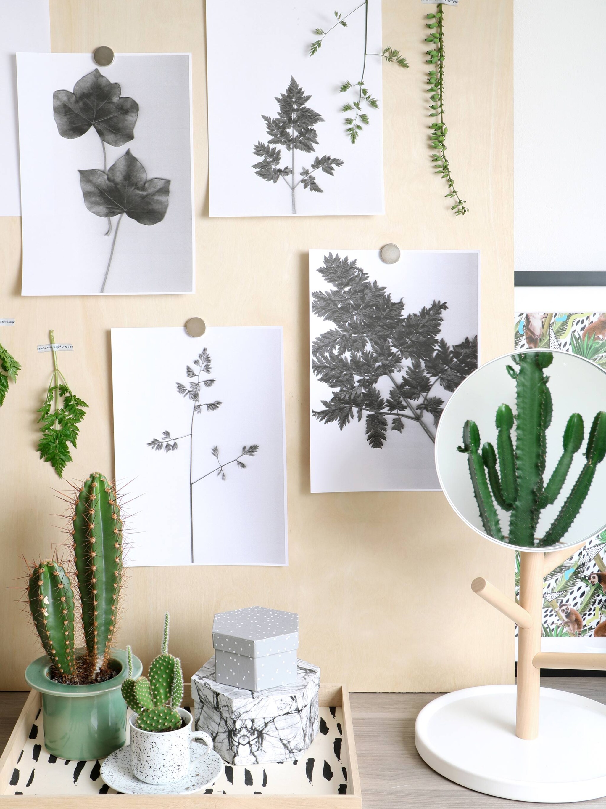 diy botanische wanddecoratie